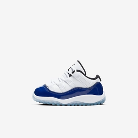(TD) Air Jordan 11 Retro Low 'Concord Sketch' (2020) 645107-100 Air Jordan 11 basketball shoes with patent look