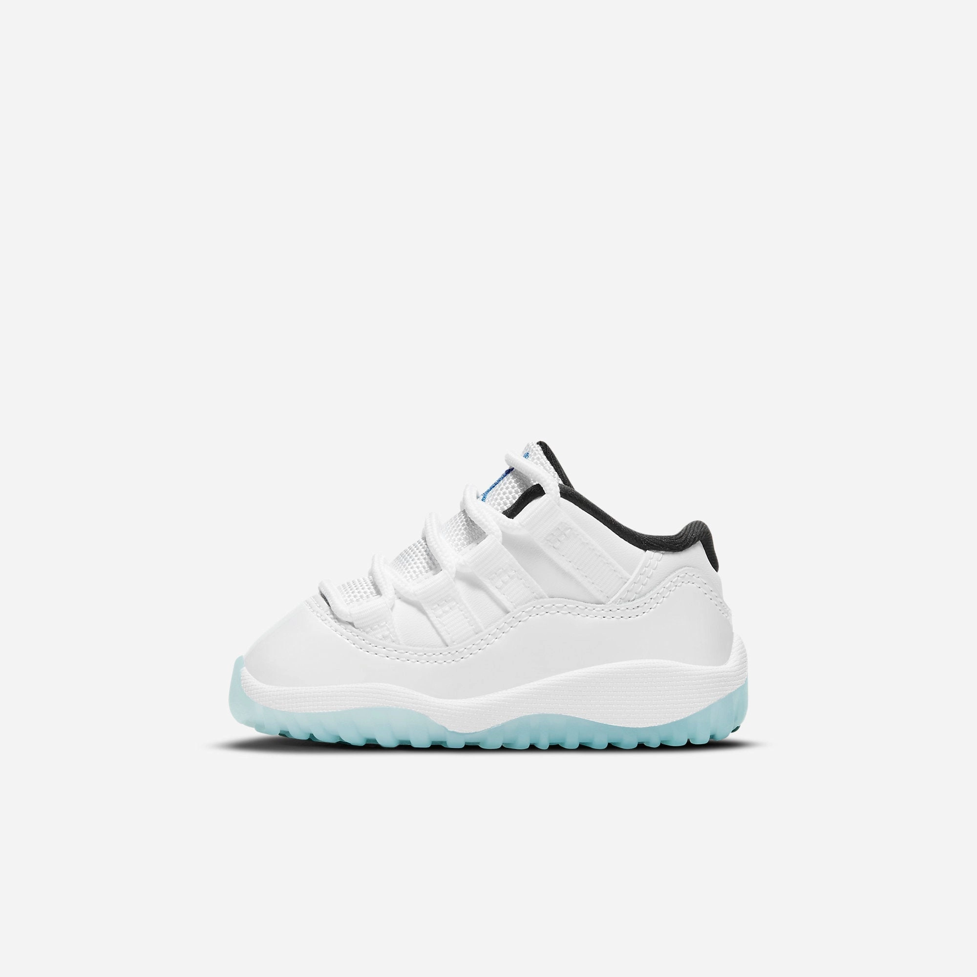 (TD) Air Jordan 11 Retro Low 'Legend Blue' (2021) 505836-117 Air Jordan 11 basketball shoes with patent look
