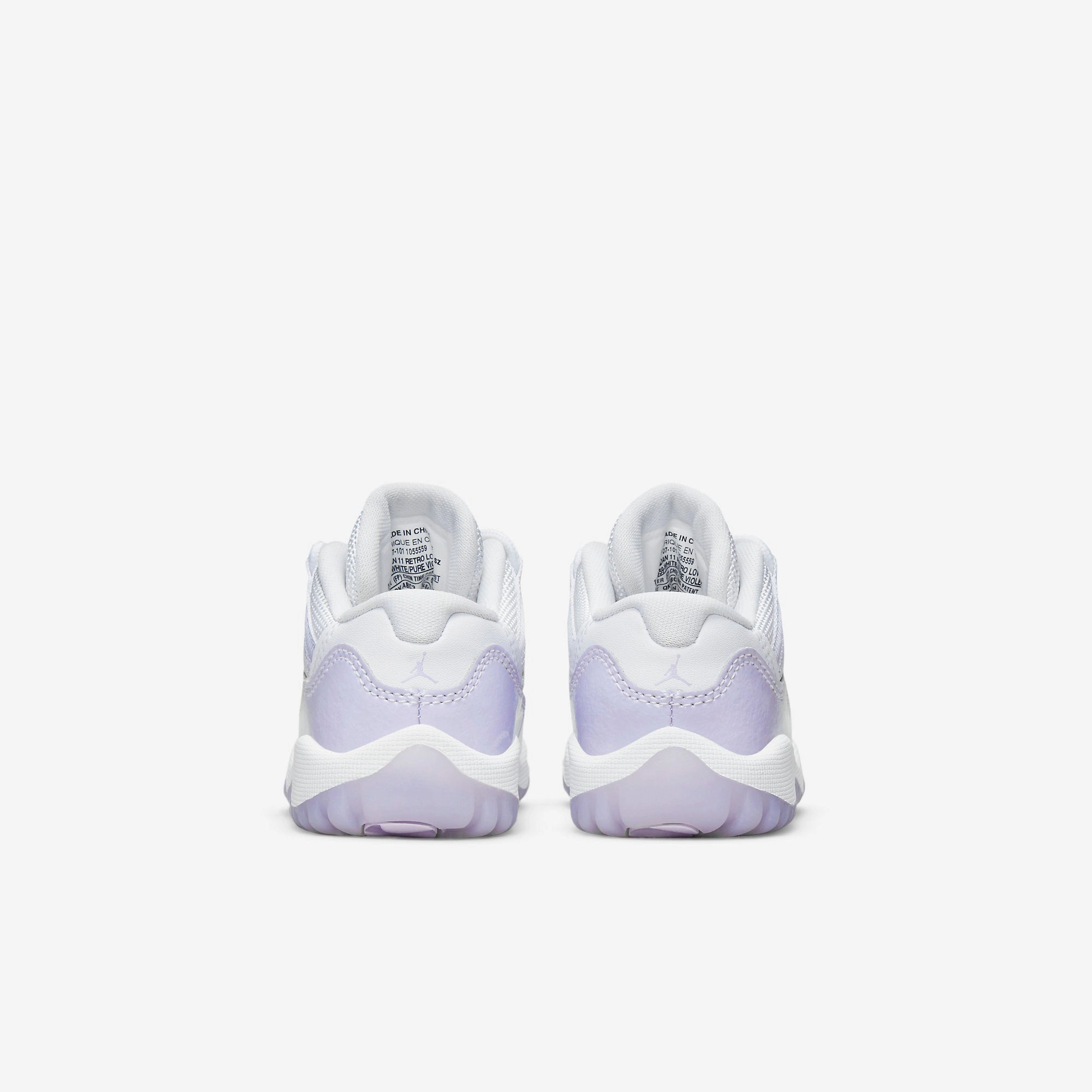 (TD) Air Jordan 11 Retro Low 'Pure Violet' (2022) 645107-101 Air Jordan 11 Patent Basketball Shoes