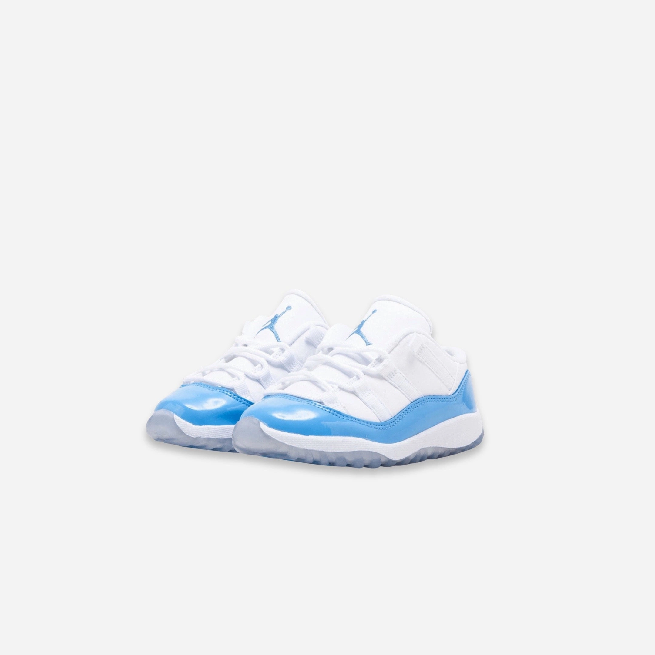 (TD) Air Jordan 11 Retro Low 'UNC University Blue' (2017) 505836-106 Air Jordan 11 Patent Basketball Shoes
