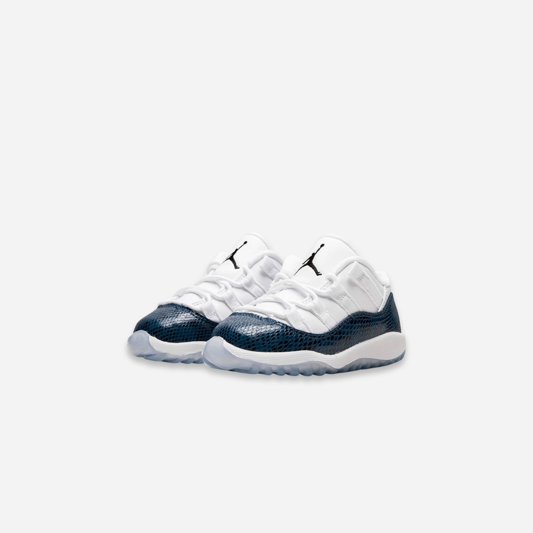 (TD) Air Jordan 11 Retro Low LE 'Navy Snakeskin' (2019) CD6849-102 Air Jordan 11 Patent Basketball Shoes