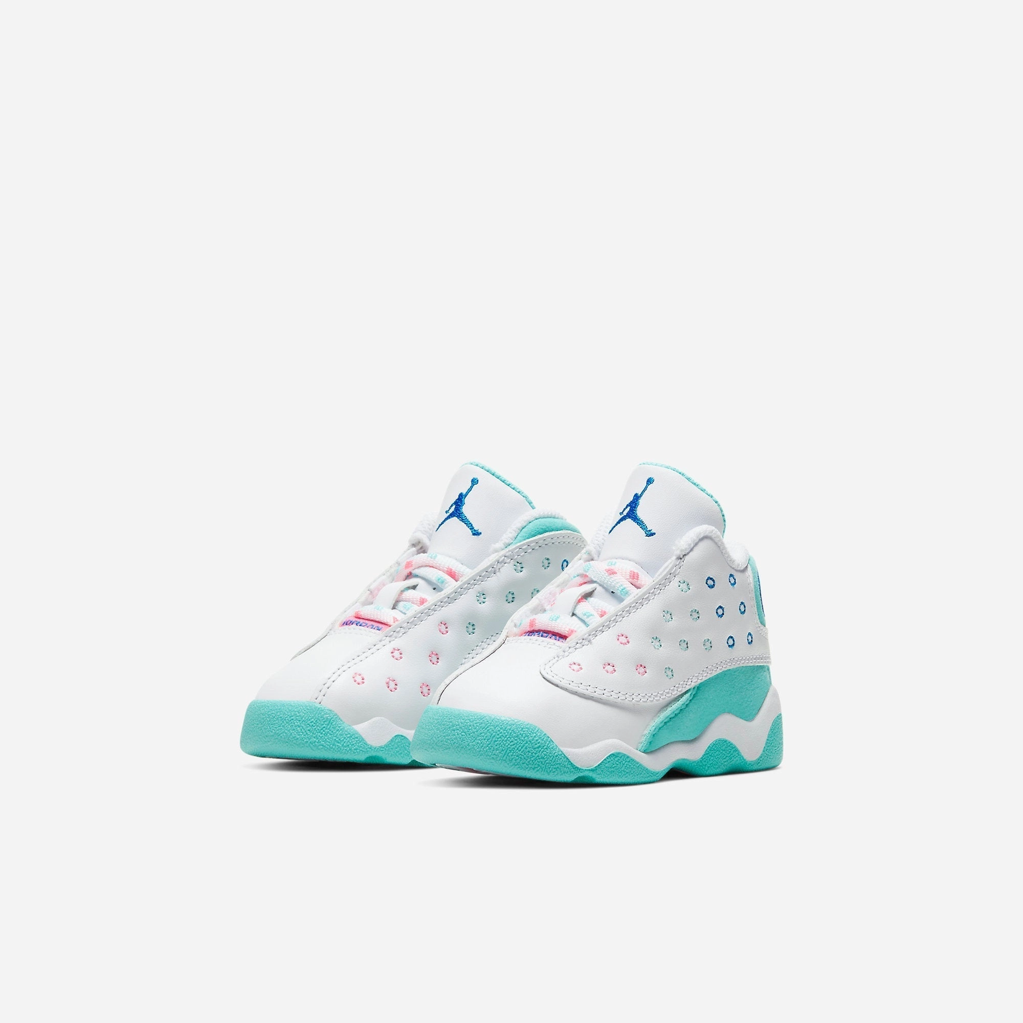 (TD) Air Jordan 13 Retro 'Aurora Green' (2020) 684802-100 Air Jordan 13 Bold Sole Basketball Shoes