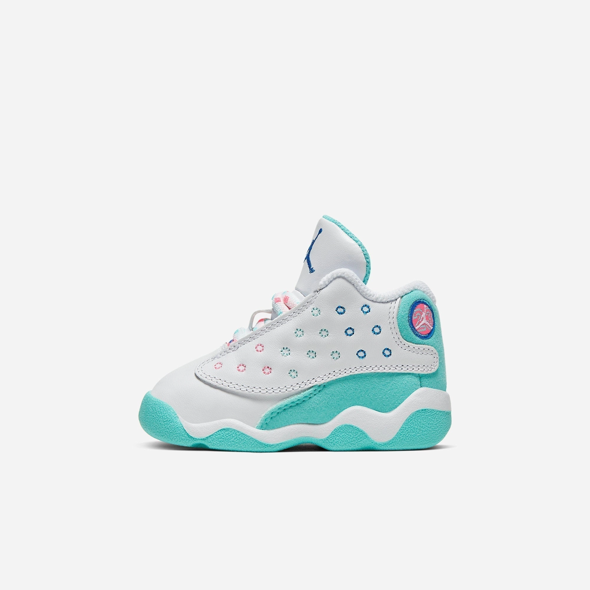 (TD) Air Jordan 13 Retro 'Aurora Green' (2020) 684802-100 Air Jordan 13 shoes with bold midsole design