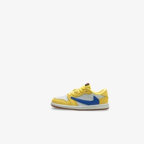 (TD) Air Jordan 1 Low OG SP x Travis Scott 'Canary / Elkins High School' (2024) DZ5908-700 Authentic Air Jordan 1 in premium leather