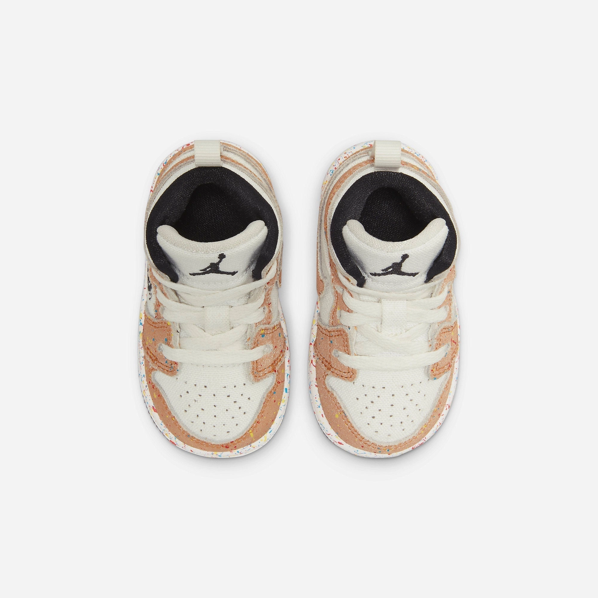 (TD) Air Jordan 1 Mid SE 'Brushstroke Paint Splatter' (2021) DA8012-100 Air Jordan 1 Timeless Heritage Shoes