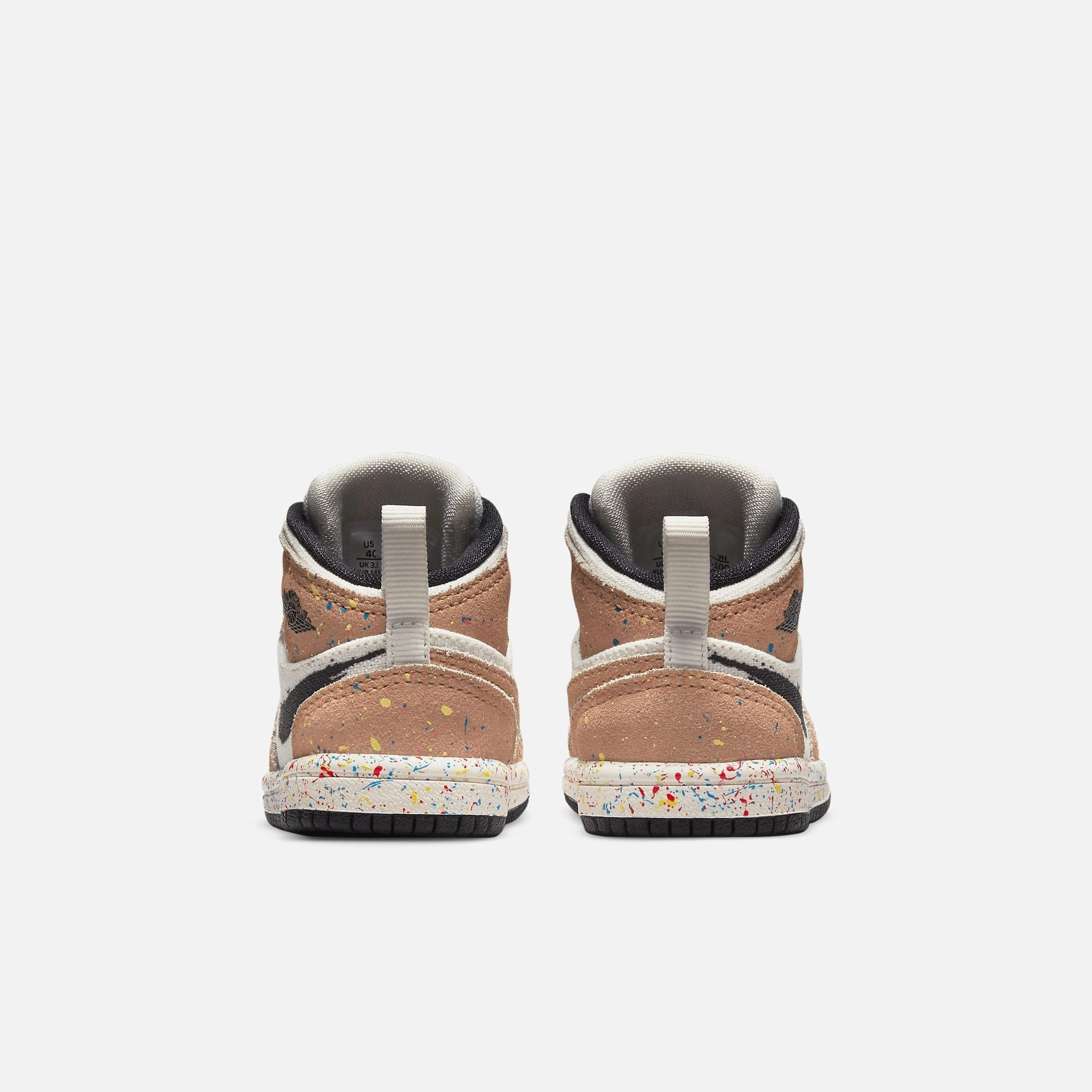 (TD) Air Jordan 1 Mid SE 'Brushstroke Paint Splatter' (2021) DA8012-100 Air Jordan 1 Timeless Heritage Shoes