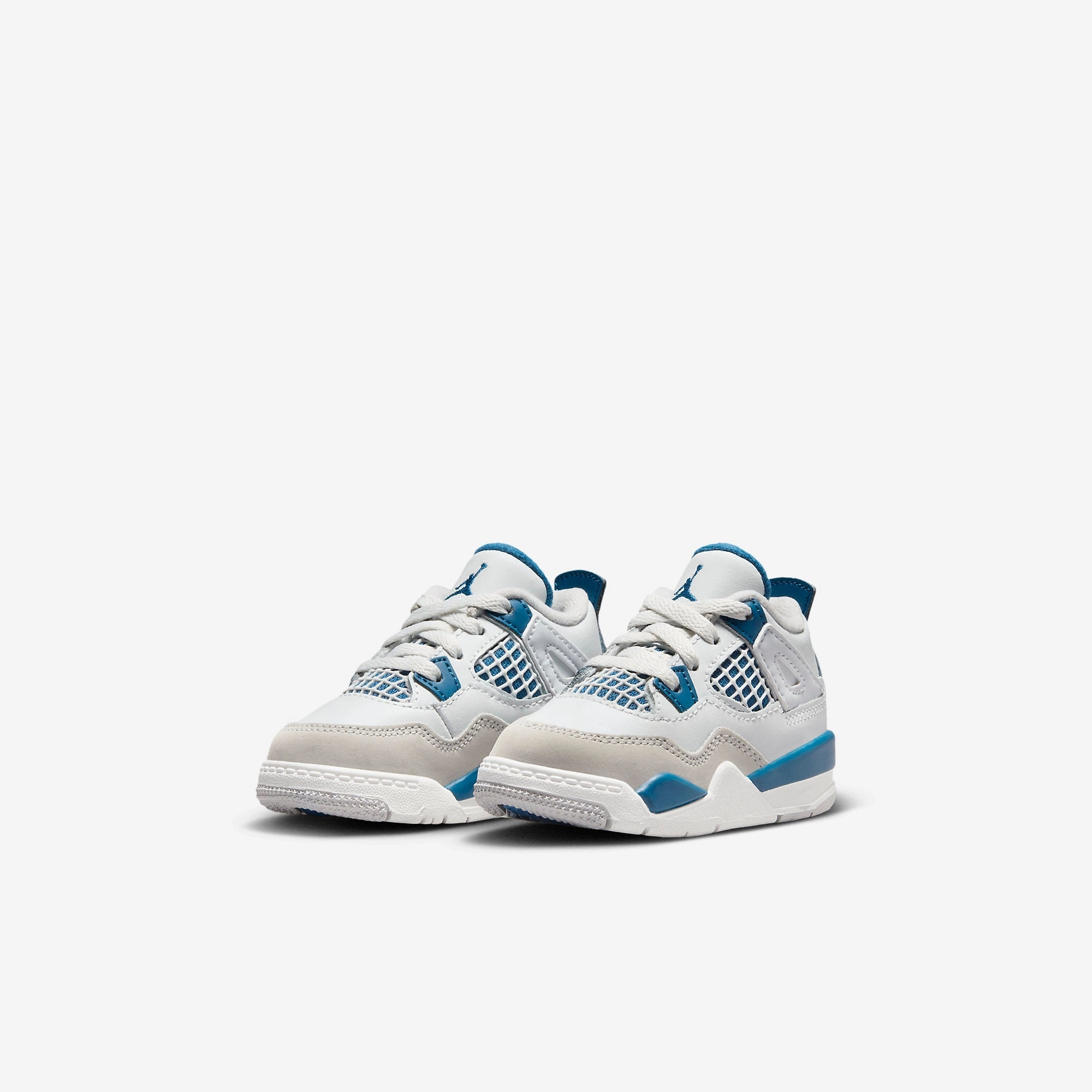 (TD) Air Jordan 4 Retro 'Military Blue / Industrial Blue' (2024) BQ7670-141 Air Jordan 4 Visible Air Unit Sneakers