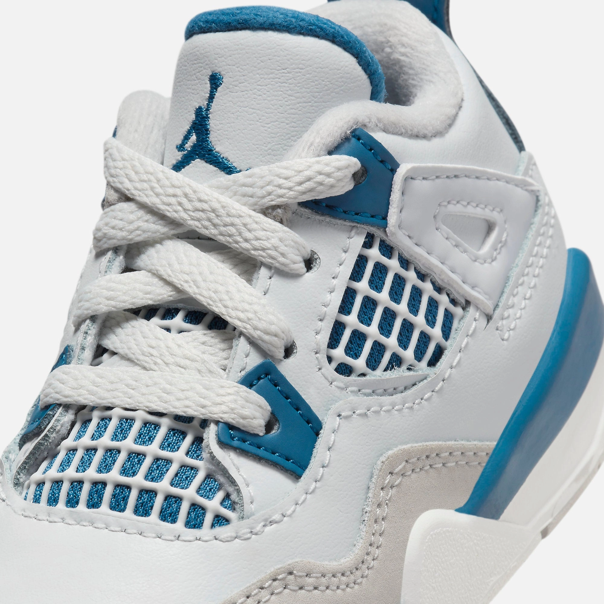 (TD) Air Jordan 4 Retro 'Military Blue / Industrial Blue' (2024) BQ7670-141 Air Jordan 4 Visible Air Unit Sneakers