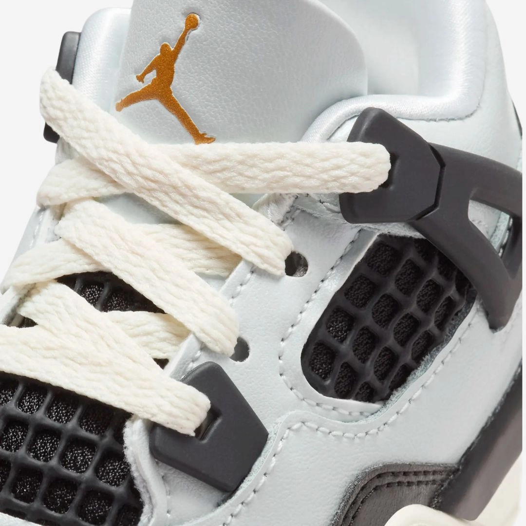 (TD) Air Jordan 4 Retro 'Platinum Gold' (2024) FZ8584-070 Air Jordan 4 Visible Air Unit Sneakers