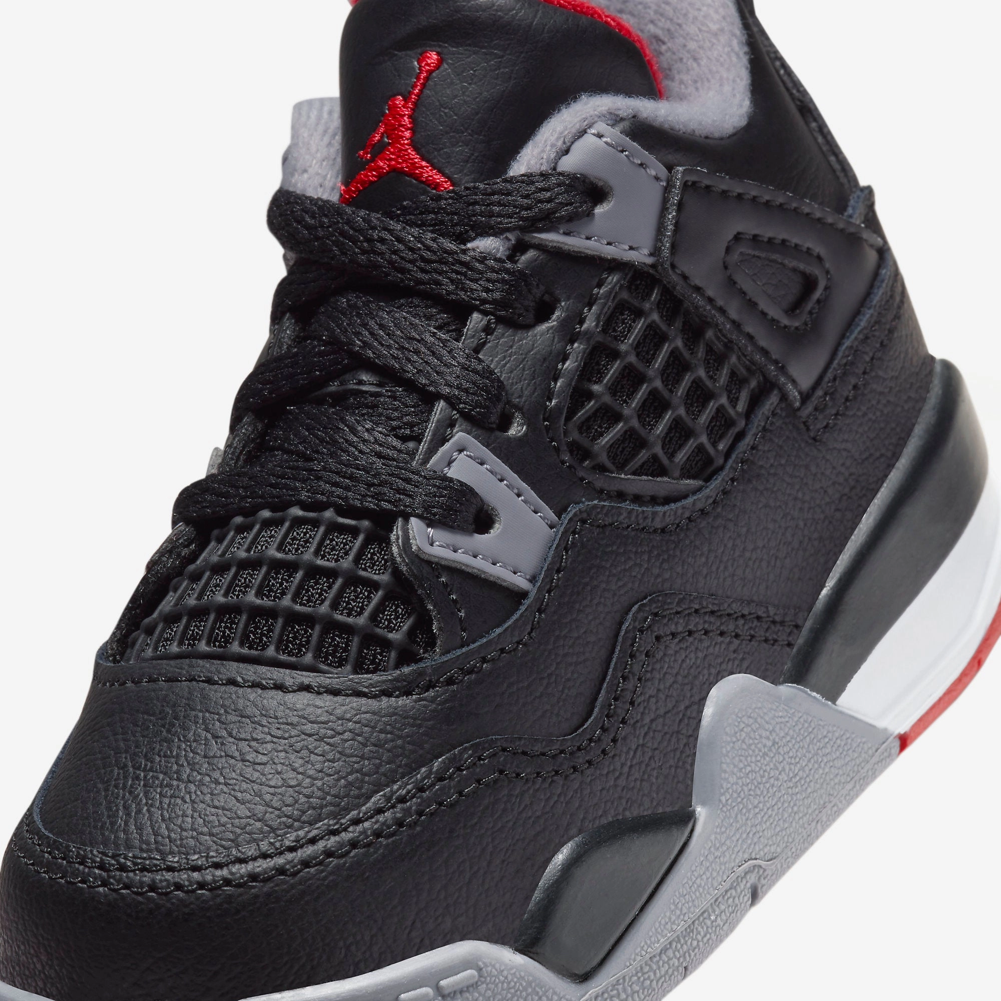 (TD) Air Jordan 4 Retro 'Reimagined Bred' (2024) BQ7670-006 Air Jordan 4 Visible Air Unit Sneakers