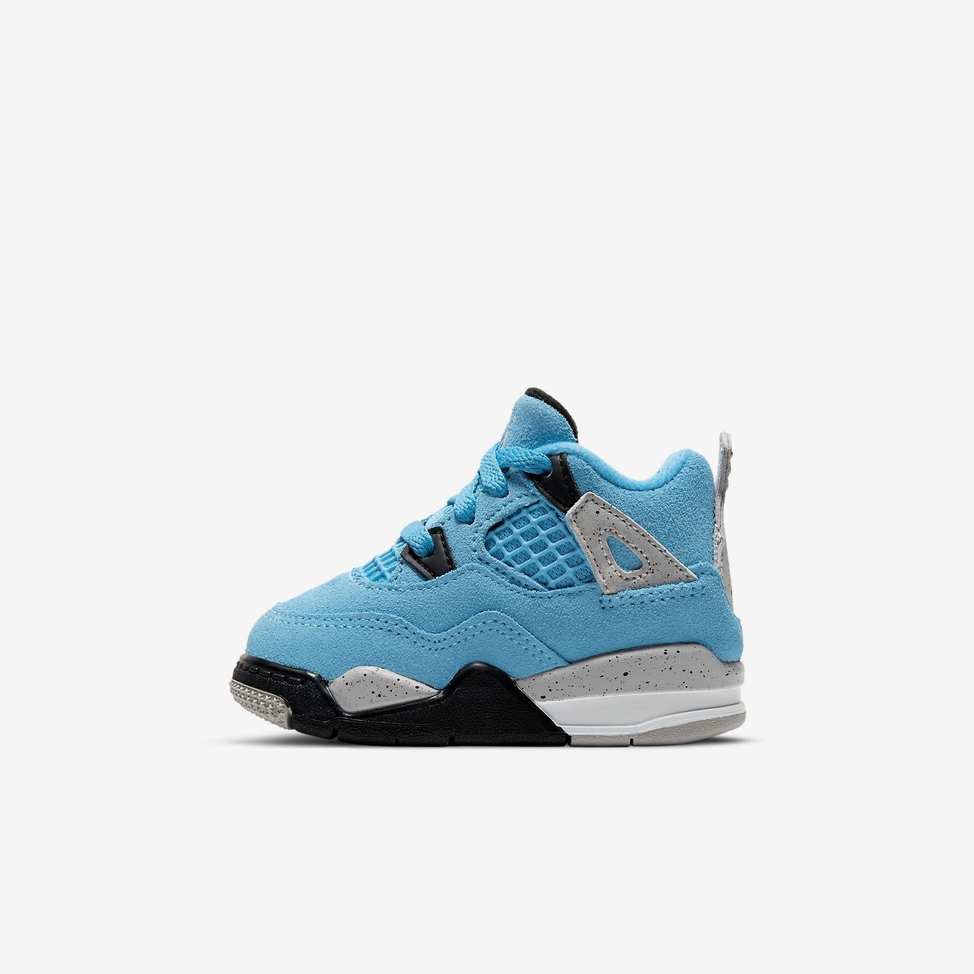 (TD) Air Jordan 4 Retro 'UNC University Blue' (2021) BQ7670-400 Air Jordan 4 sneakers with visible air unit