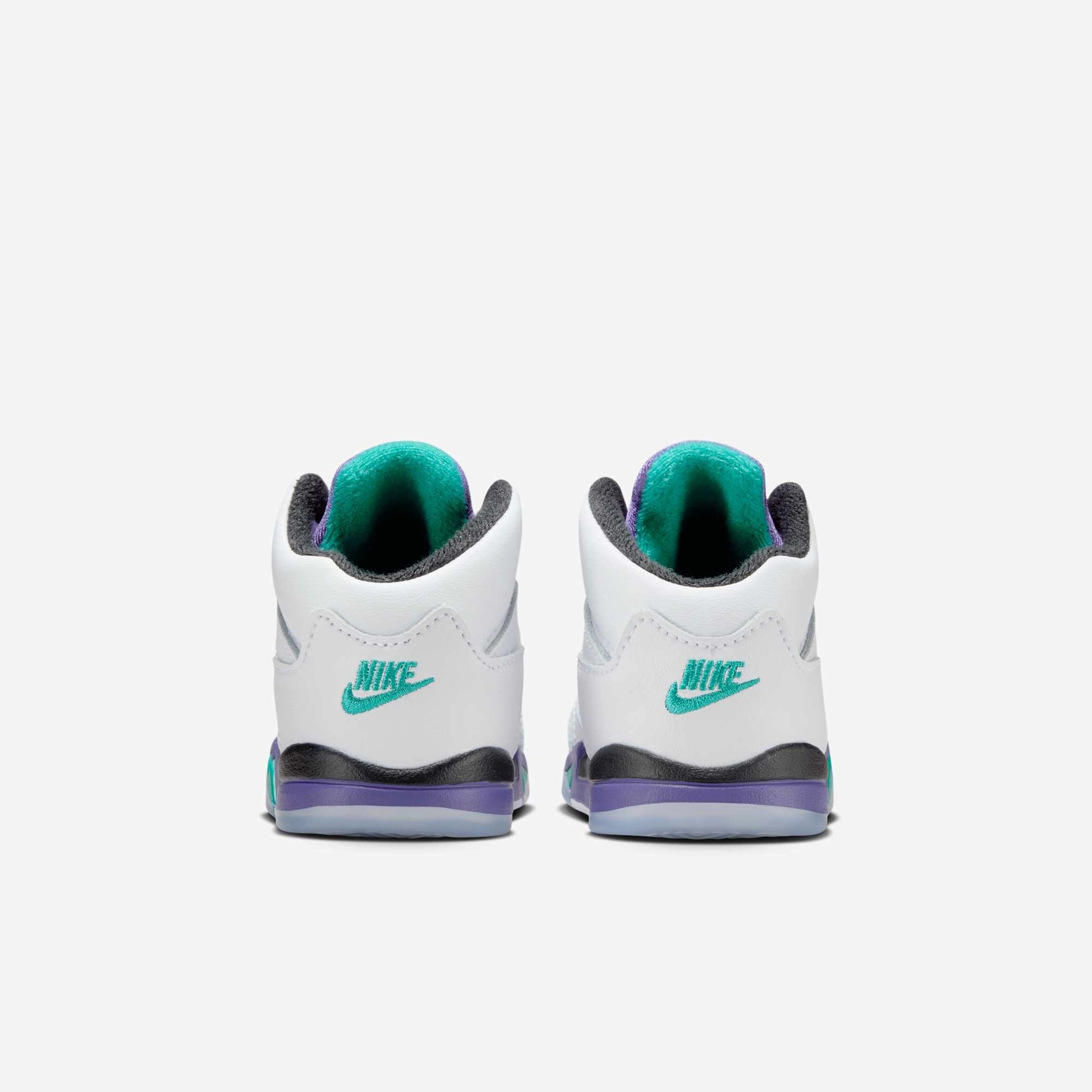 (TD) Air Jordan 5 Retro 'Grape' (2025) HQ7981-100 Air Jordan 5 Mesh Panel Basketball Shoes