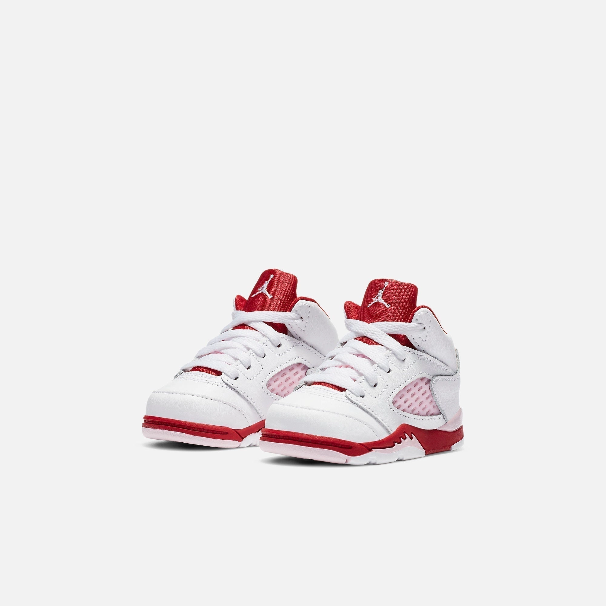 (TD) Air Jordan 5 Retro 'Pink Foam' (2020) 725172-106 Air Jordan 5 Mesh Panel Basketball Shoes