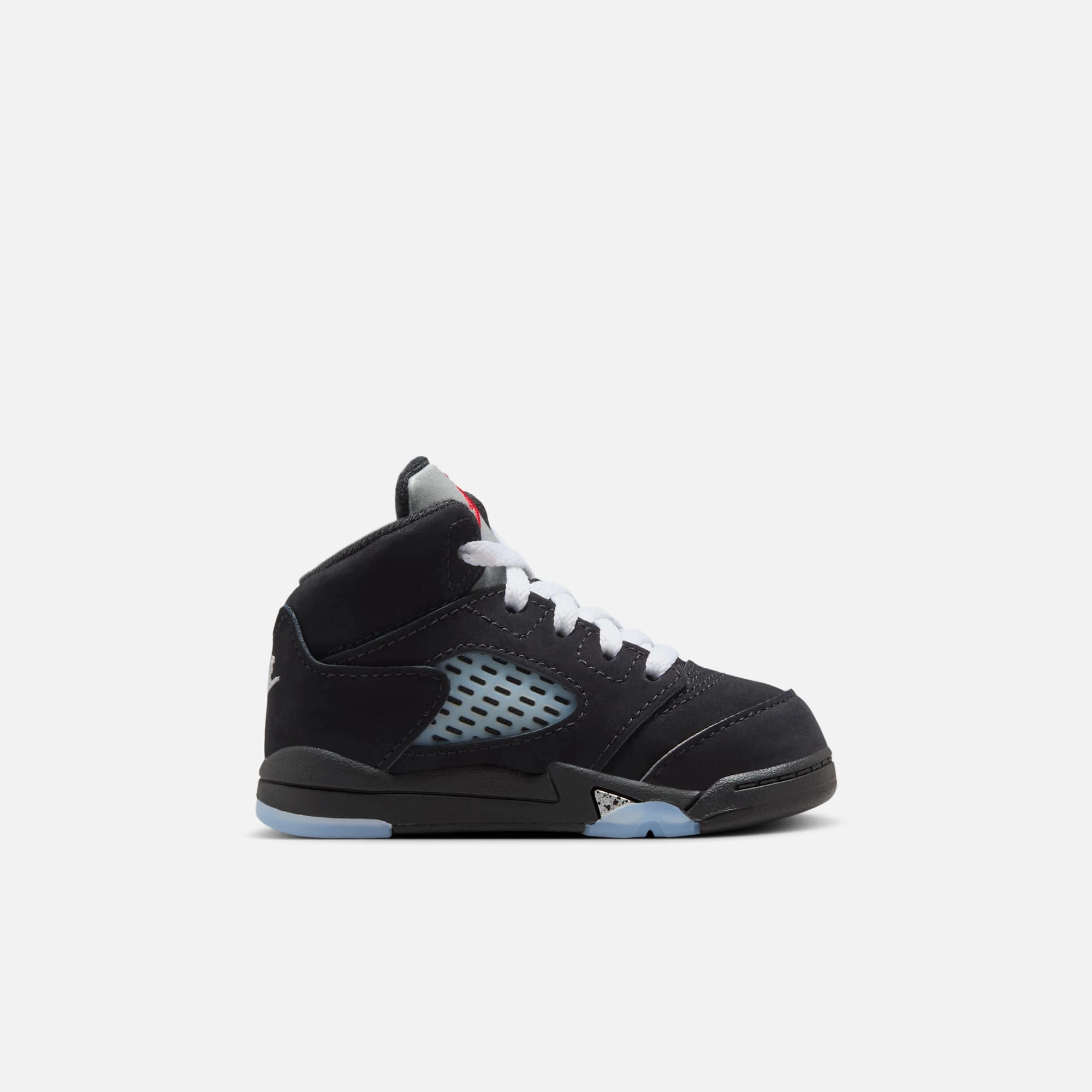 (TD) Air Jordan 5 Retro 'Reimagined Black / Metallic Silver' (2025) HF3977-001 Air Jordan 5 Mesh Panel Basketball Shoes