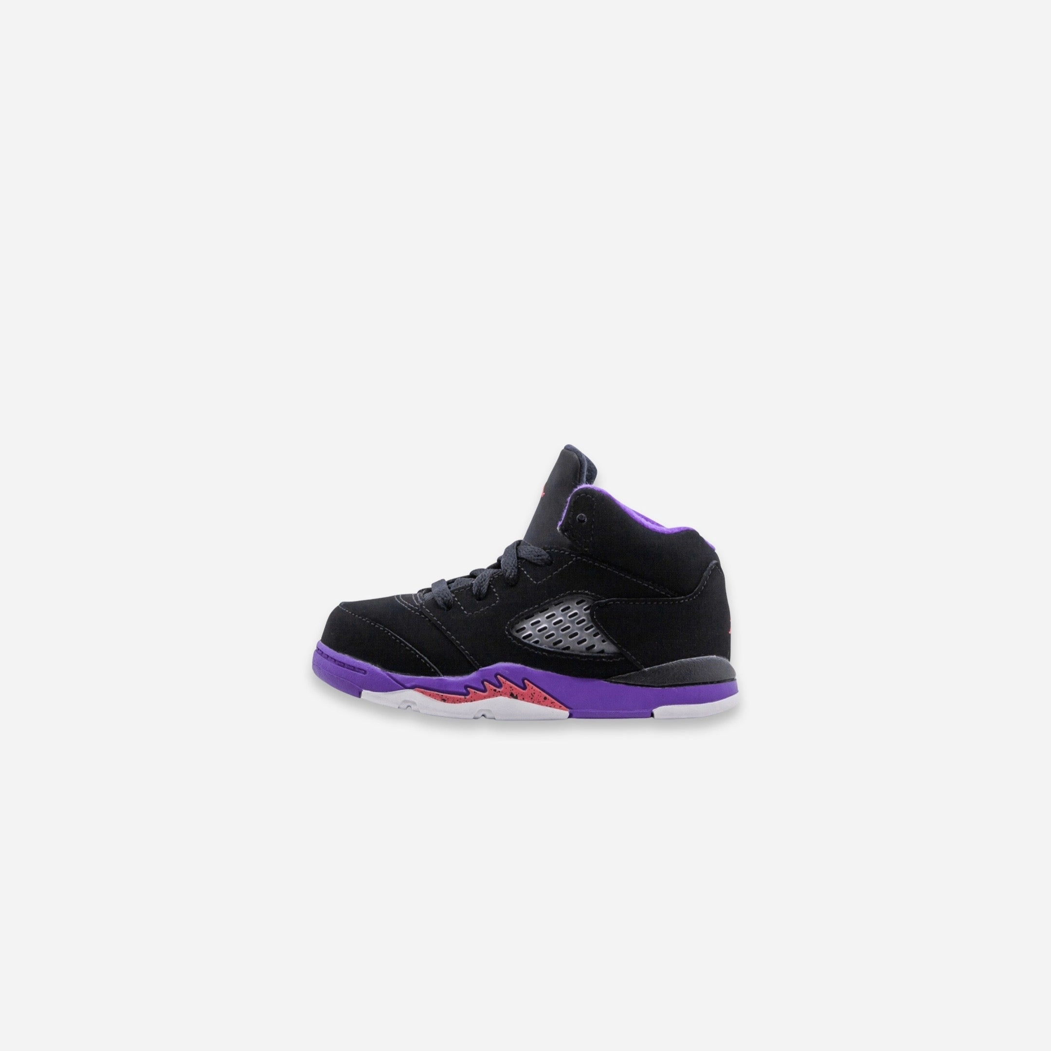 (TD) Air Jordan 5 Retro 'Toronto Raptors / Fierce Purple' (2016) 725172-017 Air Jordan 5 shoes with mesh panel details