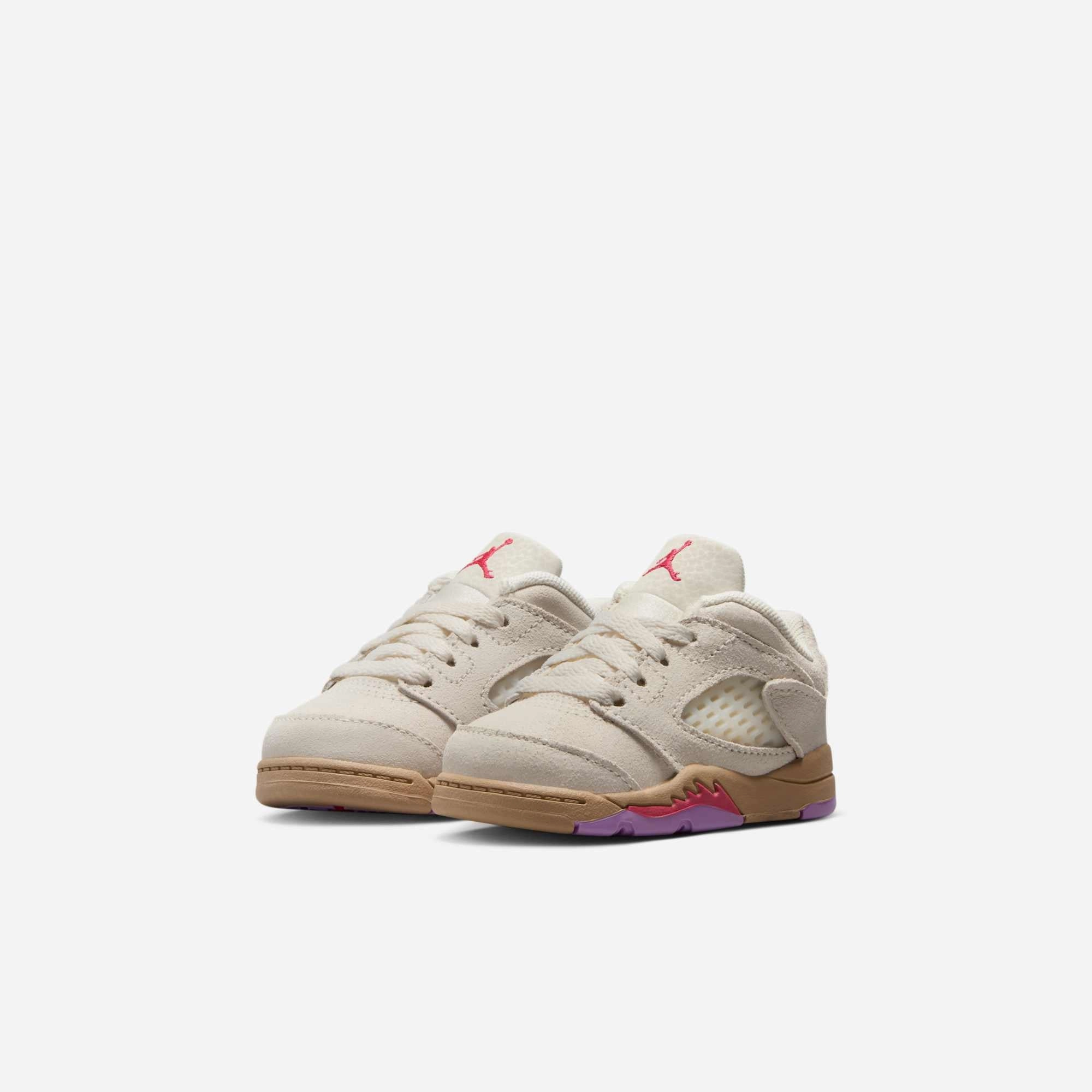 (TD) Air Jordan 5 Retro Low 'Peanut Butter & Jelly' (2025) HJ5992-106 Air Jordan 5 Mesh Panel Basketball Shoes