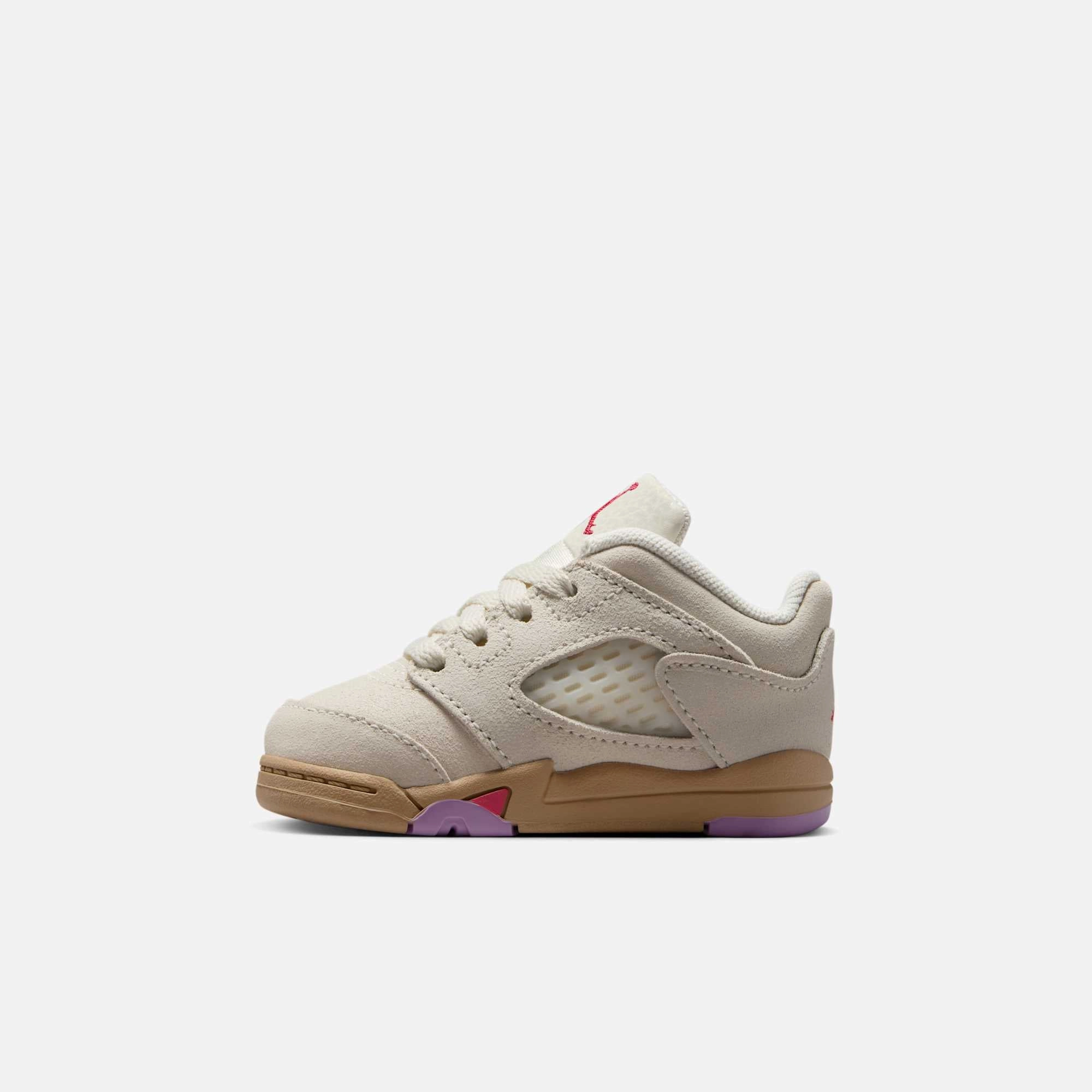 (TD) Air Jordan 5 Retro Low 'Peanut Butter & Jelly' (2025) HJ5992-106 Air Jordan 5 shoes with mesh panel details