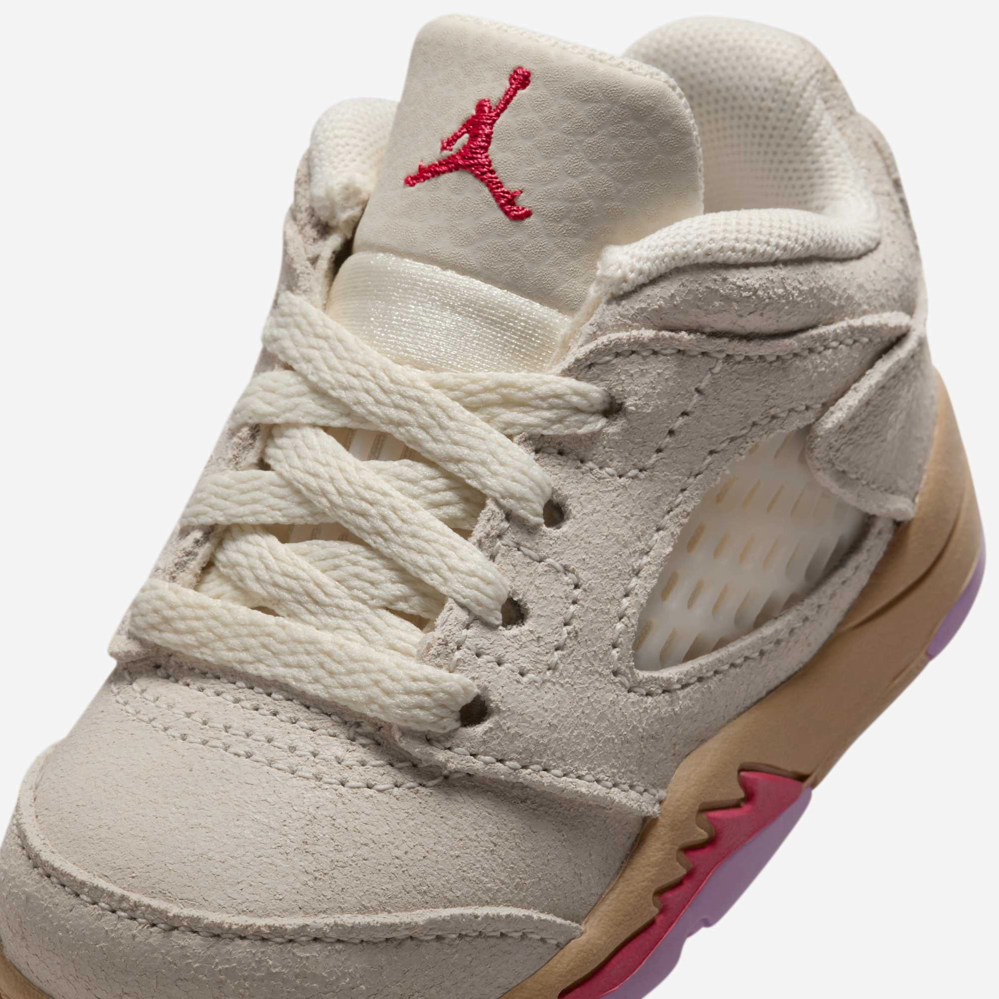 (TD) Air Jordan 5 Retro Low 'Peanut Butter & Jelly' (2025) HJ5992-106 Air Jordan 5 Mesh Panel Basketball Shoes
