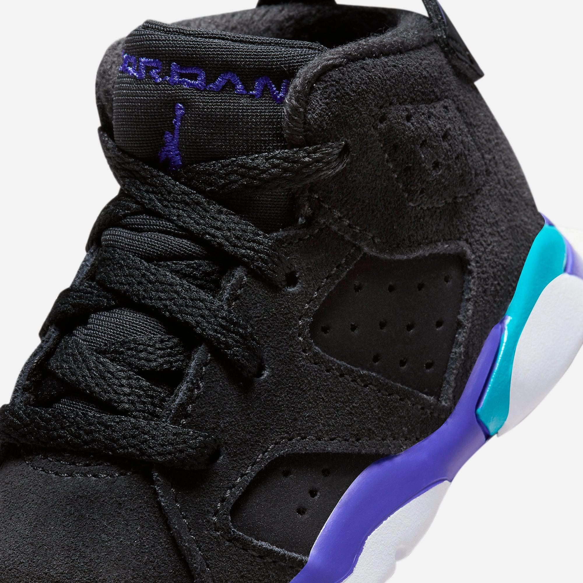 (TD) Air Jordan 6 Retro 'Black / Aqua' (2023) DV3606-004 Air Jordan 6 Classic High-Top Sneakers