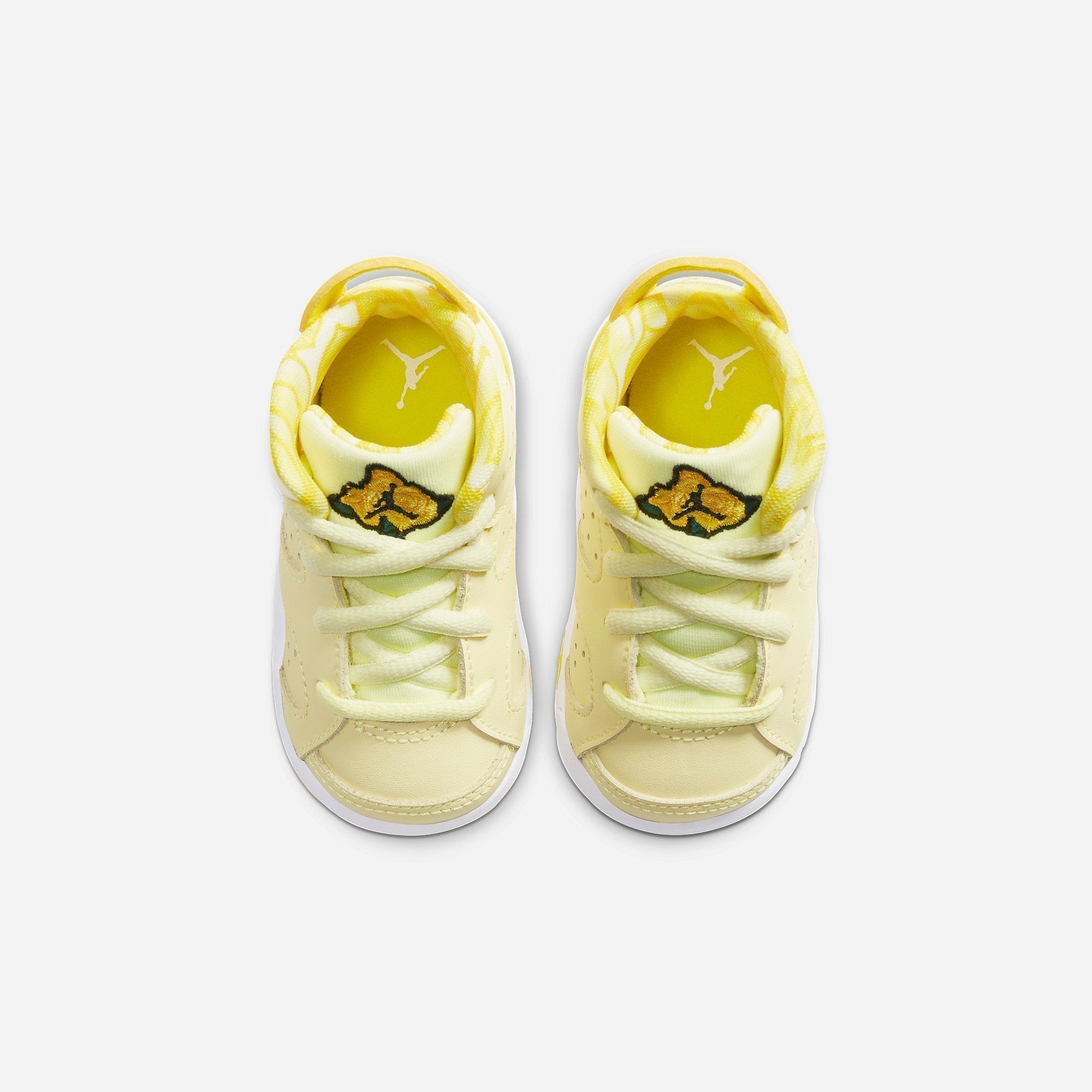 (TD) Air Jordan 6 Retro 'Dynamic Yellow Floral' (2020) 645127-800 Air Jordan 6 Classic High-Top Sneakers