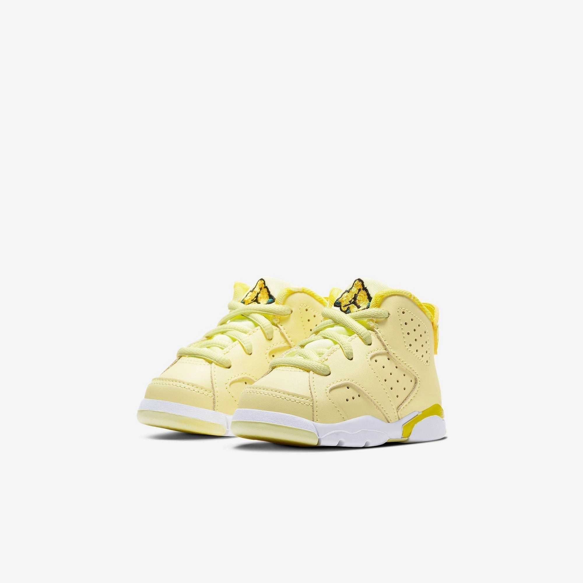 (TD) Air Jordan 6 Retro 'Dynamic Yellow Floral' (2020) 645127-800 Air Jordan 6 Classic High-Top Sneakers