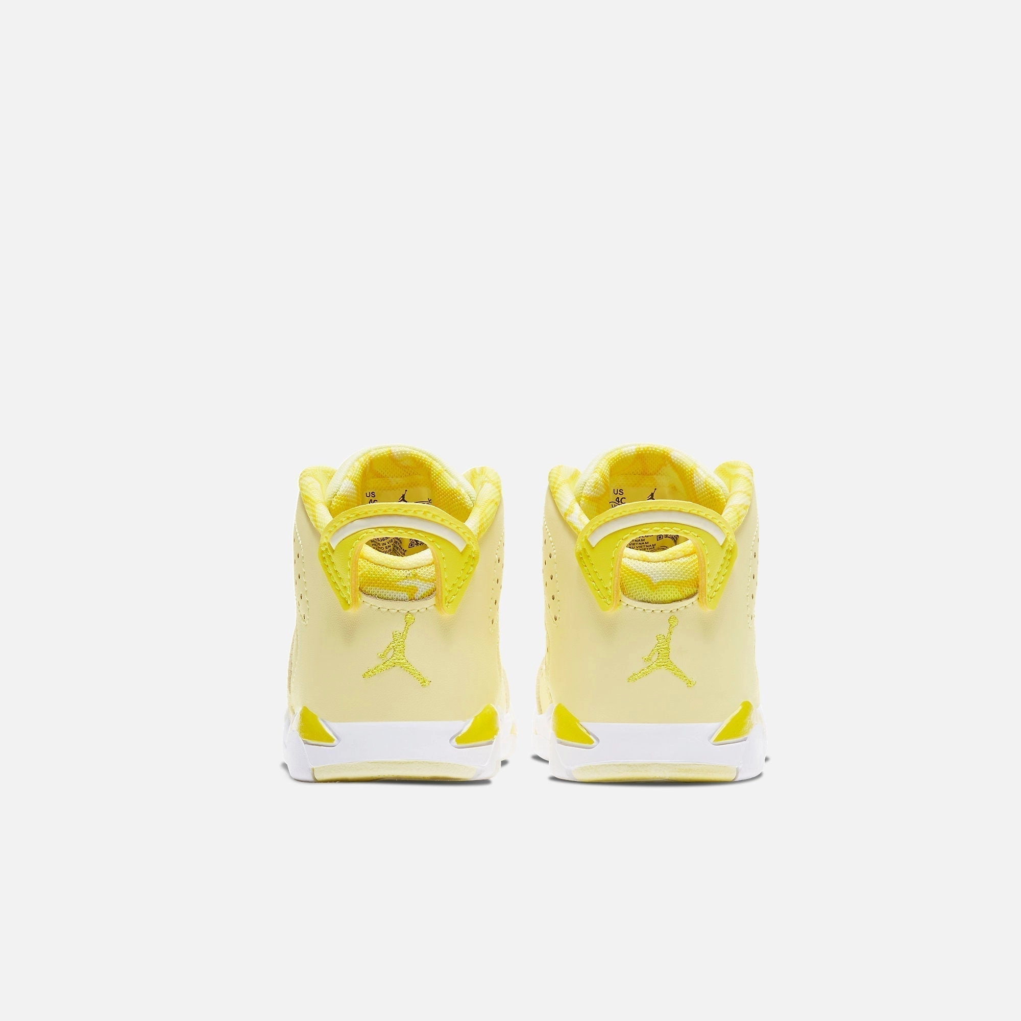 (TD) Air Jordan 6 Retro 'Dynamic Yellow Floral' (2020) 645127-800 Air Jordan 6 Classic High-Top Sneakers