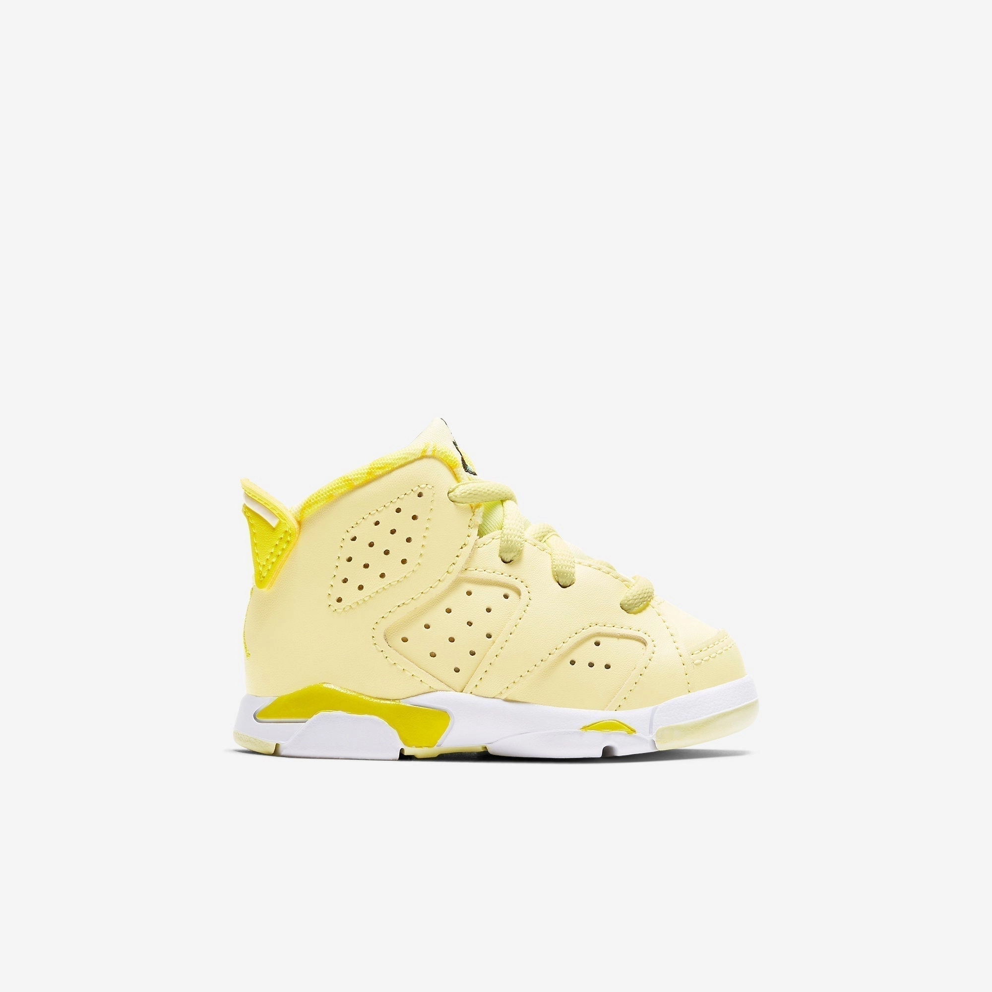 (TD) Air Jordan 6 Retro 'Dynamic Yellow Floral' (2020) 645127-800 Air Jordan 6 Classic High-Top Sneakers