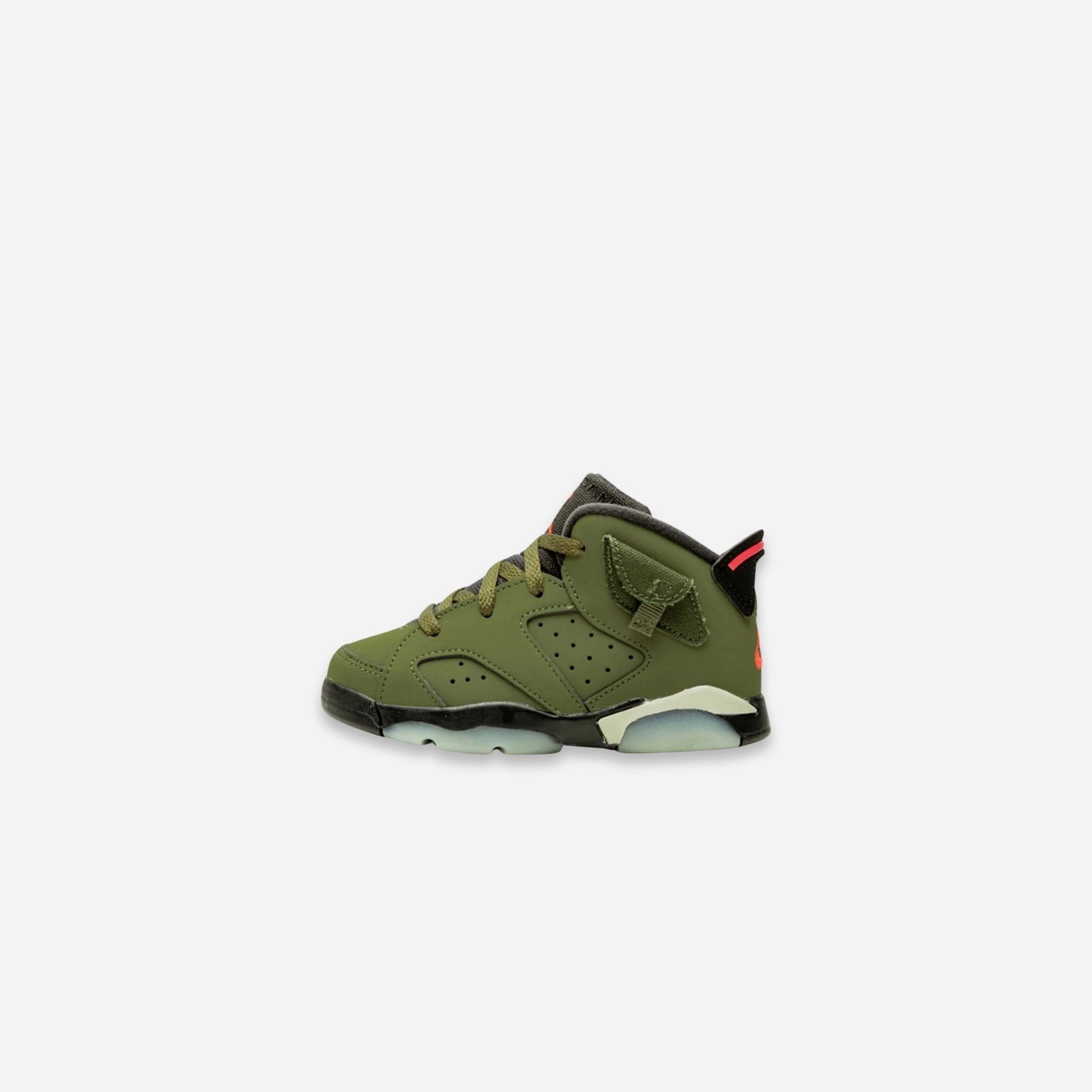 (TD) Air Jordan 6 Retro SP x Travis Scott 'Cactus Jack Medium Olive' (2019) CQ3567-200 Air Jordan 6 high-top shoes for hoop fans