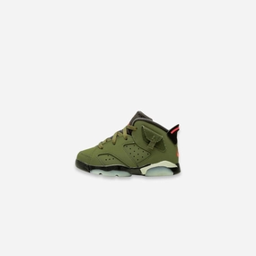(TD) Air Jordan 6 Retro SP x Travis Scott 'Cactus Jack Medium Olive' (2019) CQ3567-200 Air Jordan 6 high-top shoes for hoop fans