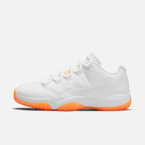 (Women's) Air Jordan 11 Retro Low 'Bright Citrus' (2021) AH7860-139 Air Jordan 11 basketball shoes with patent look