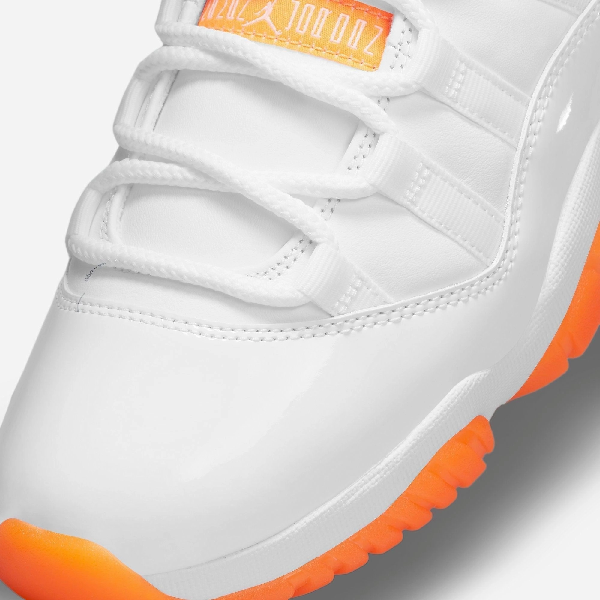 (Women's) Air Jordan 11 Retro Low 'Bright Citrus' (2021) AH7860-139 Air Jordan 11 Patent Basketball Shoes