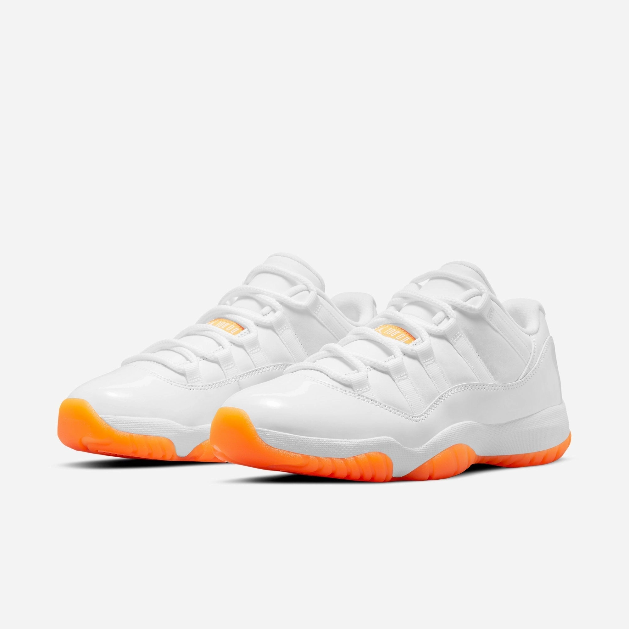 (Women's) Air Jordan 11 Retro Low 'Bright Citrus' (2021) AH7860-139 Air Jordan 11 Patent Basketball Shoes