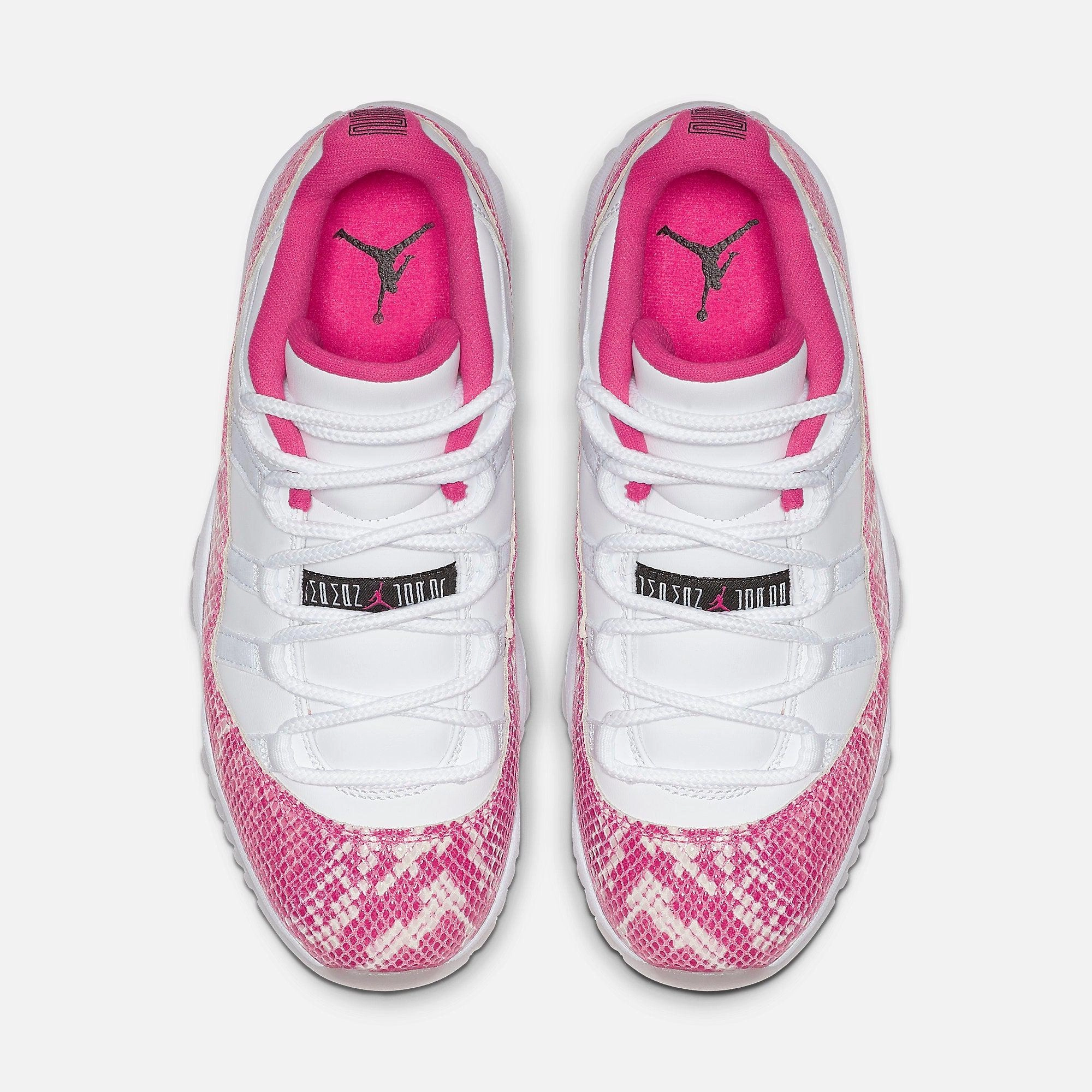 (Women's) Air Jordan 11 Retro Low 'Pink Snakeskin' (2019) AH7860-106 Air Jordan 11 Patent Basketball Shoes