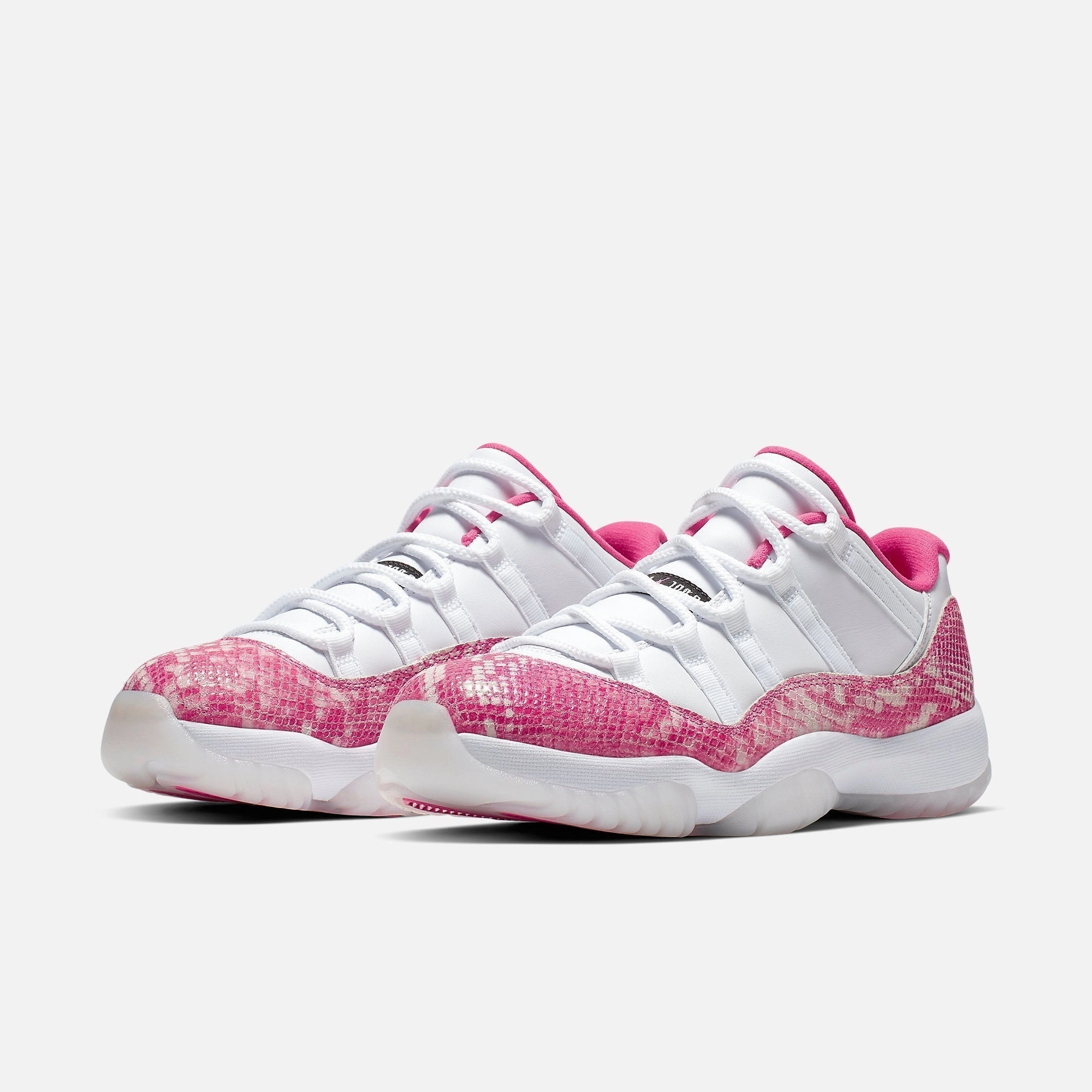 (Women's) Air Jordan 11 Retro Low 'Pink Snakeskin' (2019) AH7860-106 Air Jordan 11 Patent Basketball Shoes