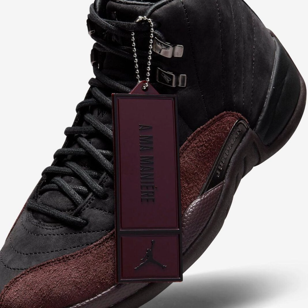 (Women's) Air Jordan 12 Retro SP x A Ma Manire 'Black' (2023) DV6989-001 Air Jordan 12 Game-Ready Sneakers