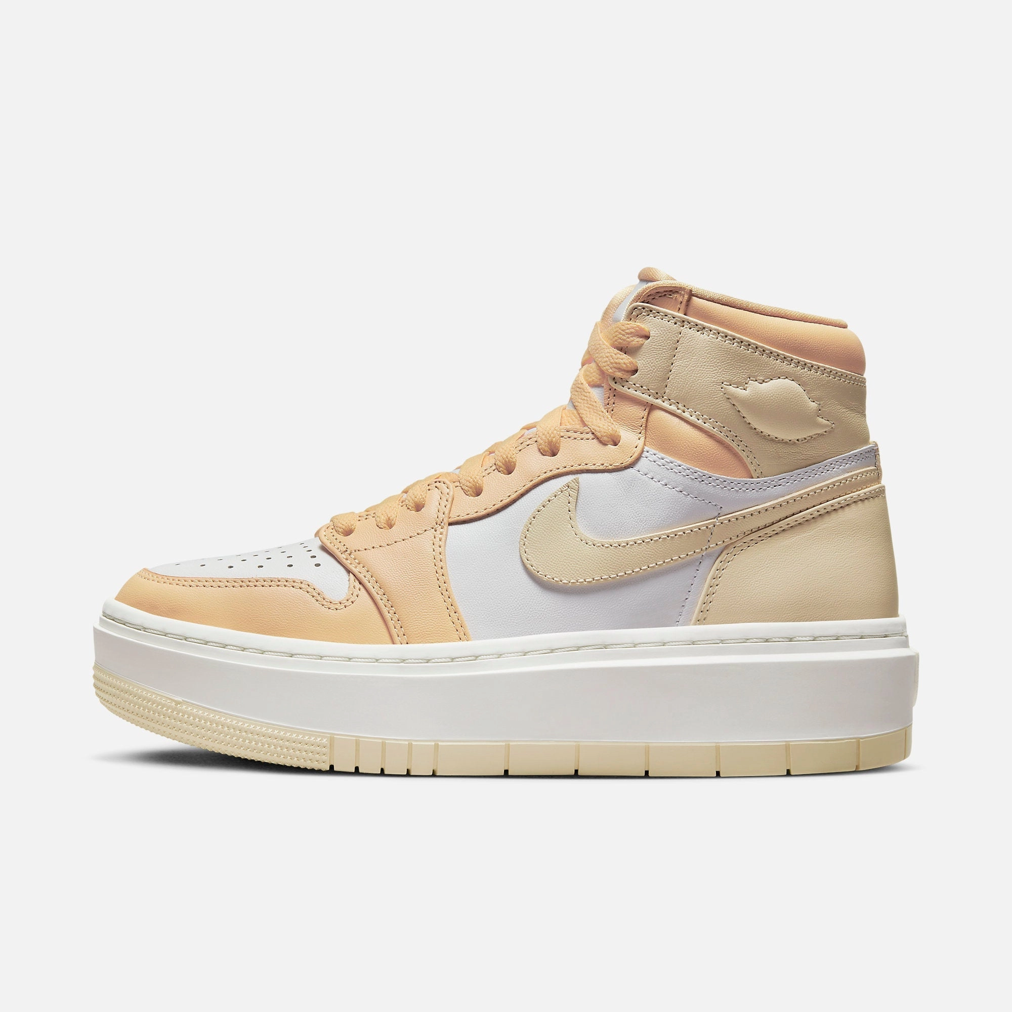 (Women's) Air Jordan 1 Elevate High 'Celestial Gold' (2023) DN3253-200 Authentic Air Jordan 1 in premium leather