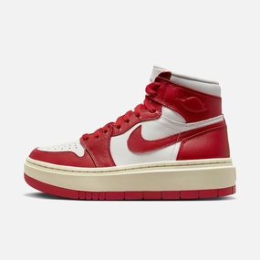 (Women's) Air Jordan 1 Elevate High 'Summit White / Varsity Red' (2023) DN3253-116 Authentic Air Jordan 1 in premium leather