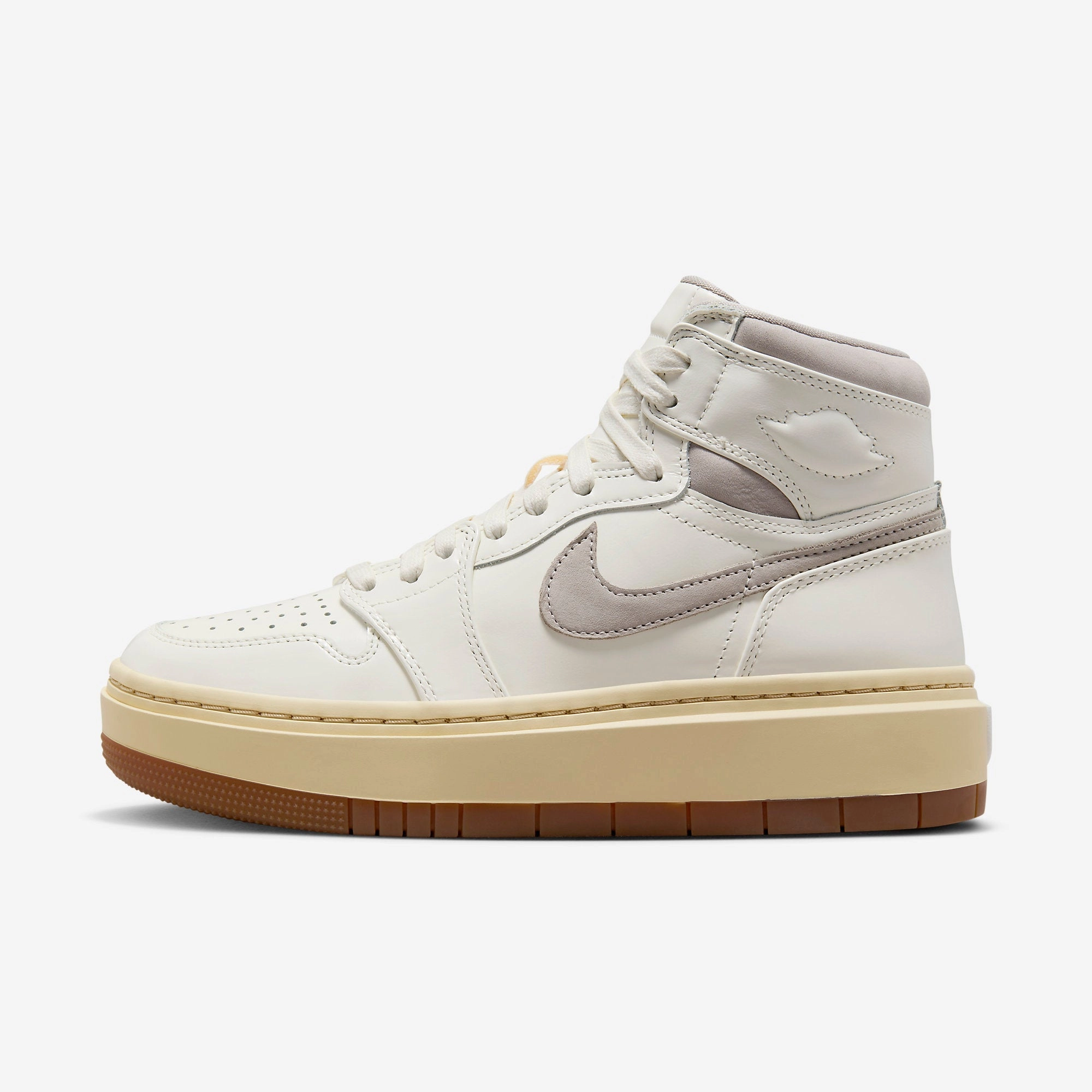 (Women's) Air Jordan 1 Elevate High SE 'College Grey' (2023) DZ3744-100 Authentic Air Jordan 1 in premium leather