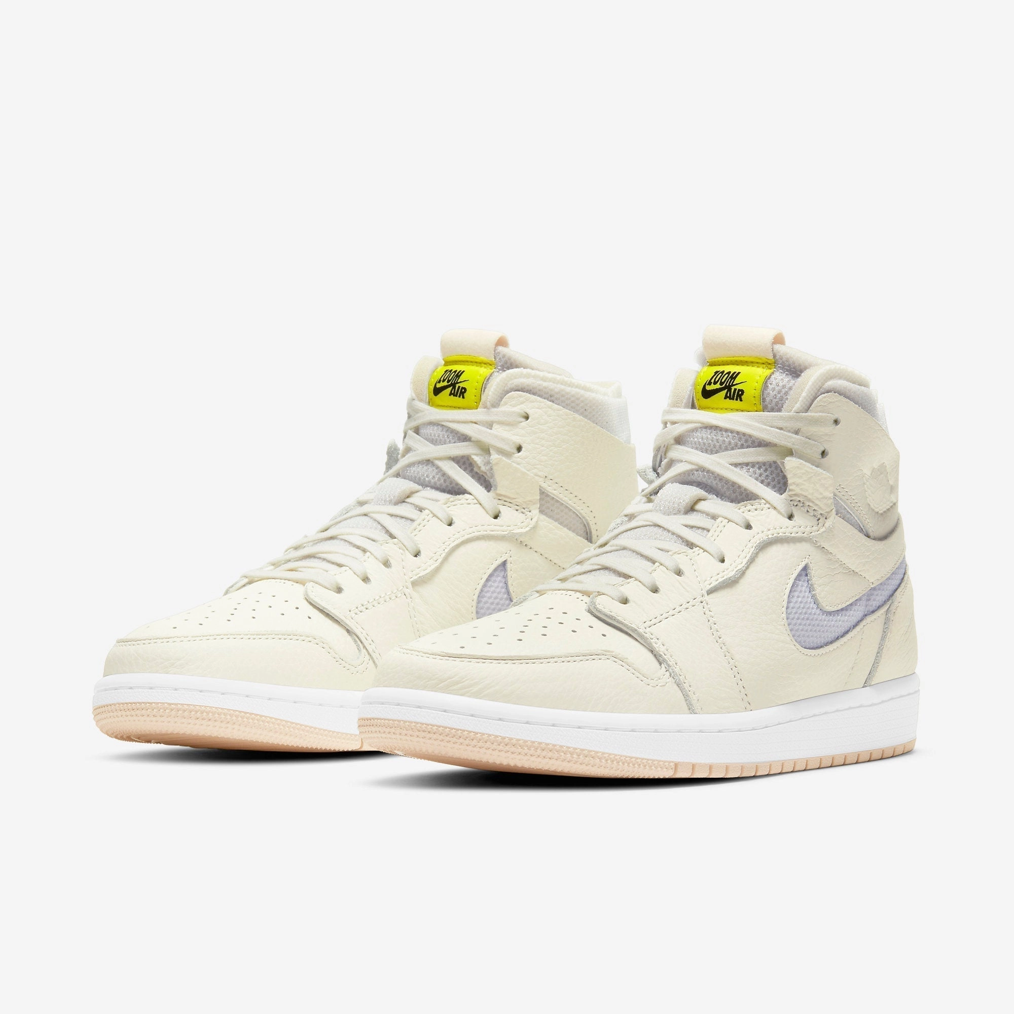 (Women's) Air Jordan 1 High Zoom Air CMFT 'Pearl White' (2021) CT0979-107 Air Jordan 1 Signature Look Sneakers