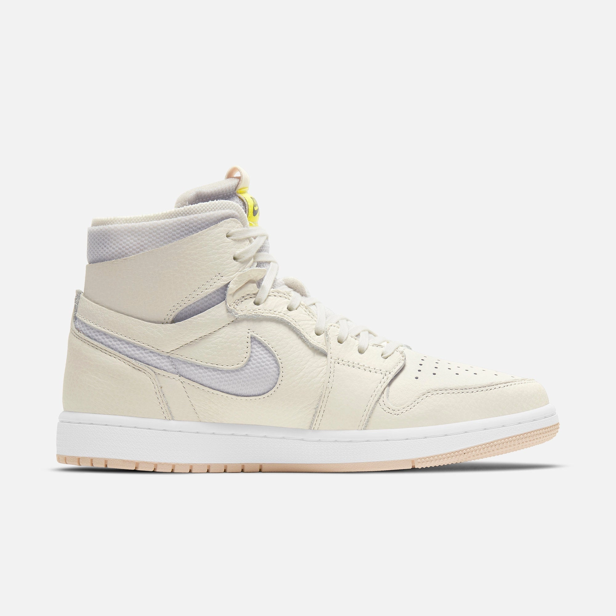 (Women's) Air Jordan 1 High Zoom Air CMFT 'Pearl White' (2021) CT0979-107 Air Jordan 1 Signature Look Sneakers