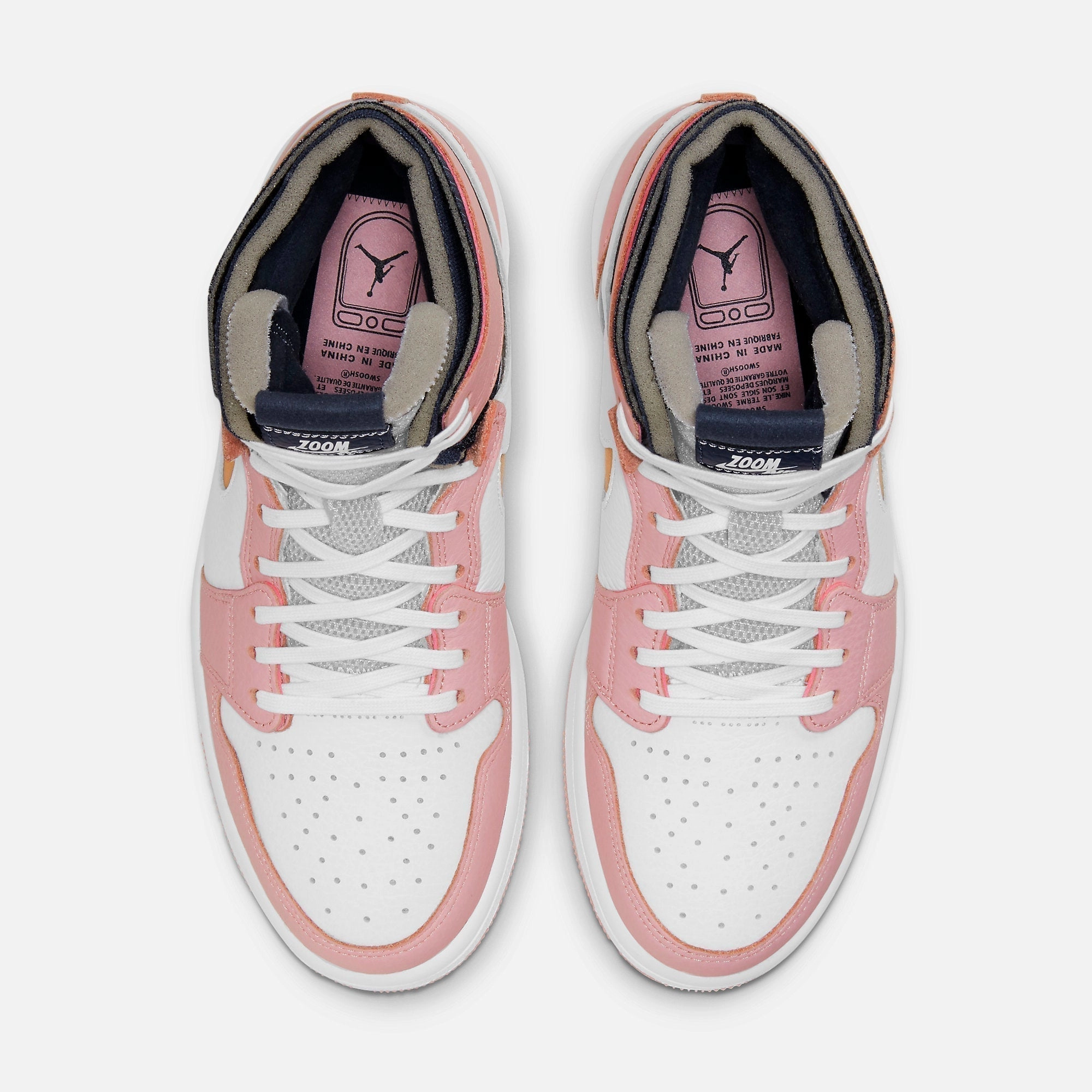 (Women's) Air Jordan 1 High Zoom Air CMFT 'Pink Glaze' (2021) CT0979-601 Air Jordan 1 Signature Look Sneakers