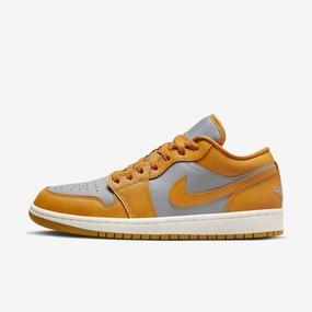 (Women's) Air Jordan 1 Low 'Cement Grey / Chutney' (2022) DC0774-020 Authentic Air Jordan 1 in premium leather