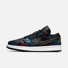 (Women's) Air Jordan 1 Low 'Multi Snakeskin' (2020) CW5580-001 Stylish Air Jordan 1 in classic design