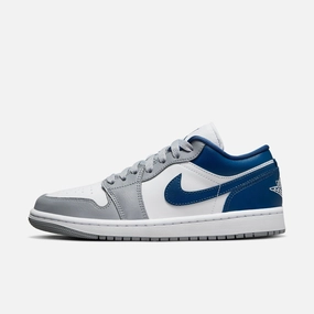 (Women's) Air Jordan 1 Low 'Stealth / French Blue' (2022) DC0774-042 Authentic Air Jordan 1 in premium leather