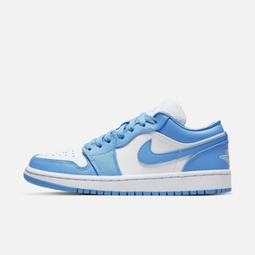 (Women's) Air Jordan 1 Low 'UNC University Blue' (2020) AO9944-441 Authentic Air Jordan 1 in premium leather