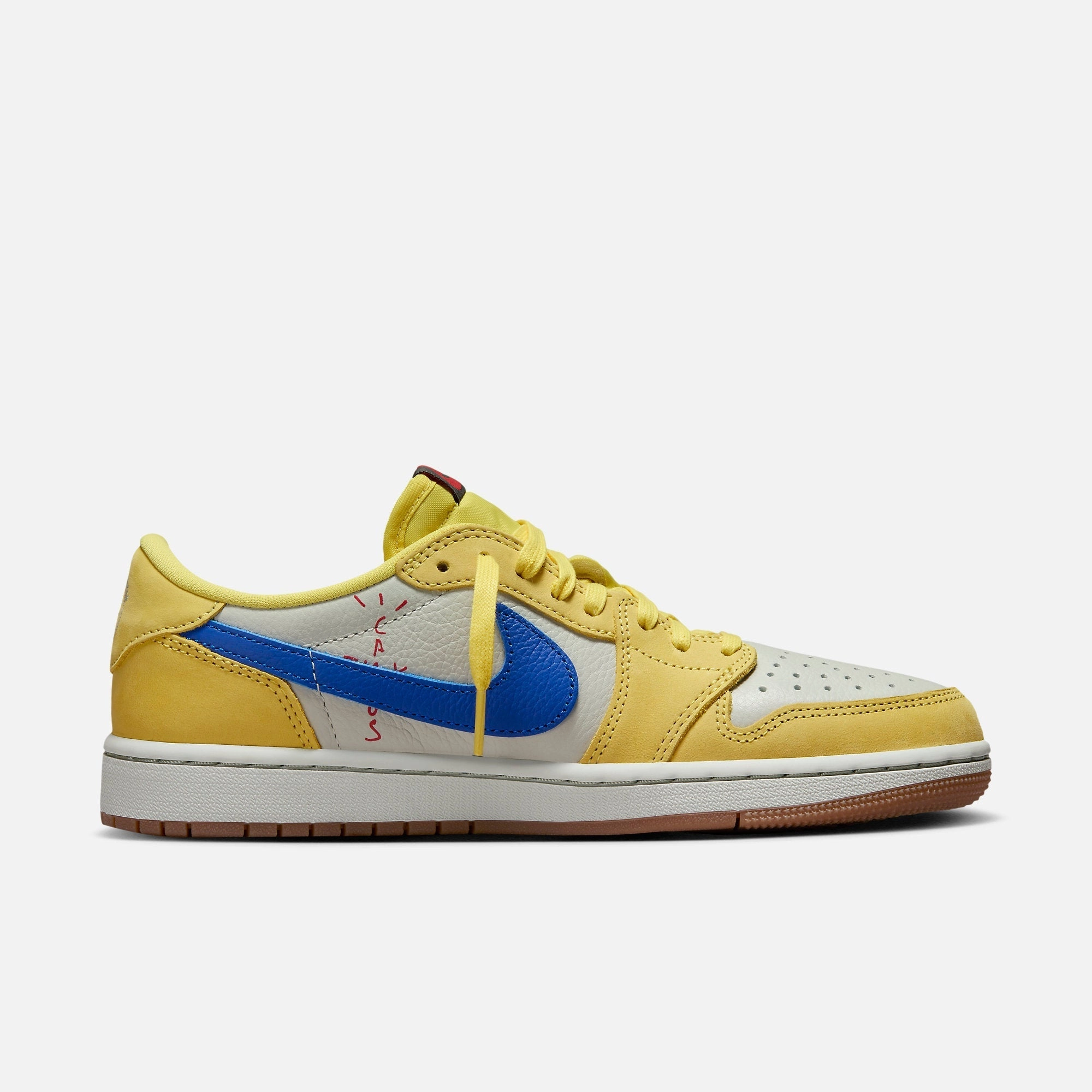 (Women's) Air Jordan 1 Low OG SP x Travis Scott 'Canary / Elkins High School' (2024) DZ4137-700 Air Jordan 1 Original Colorway Shoes