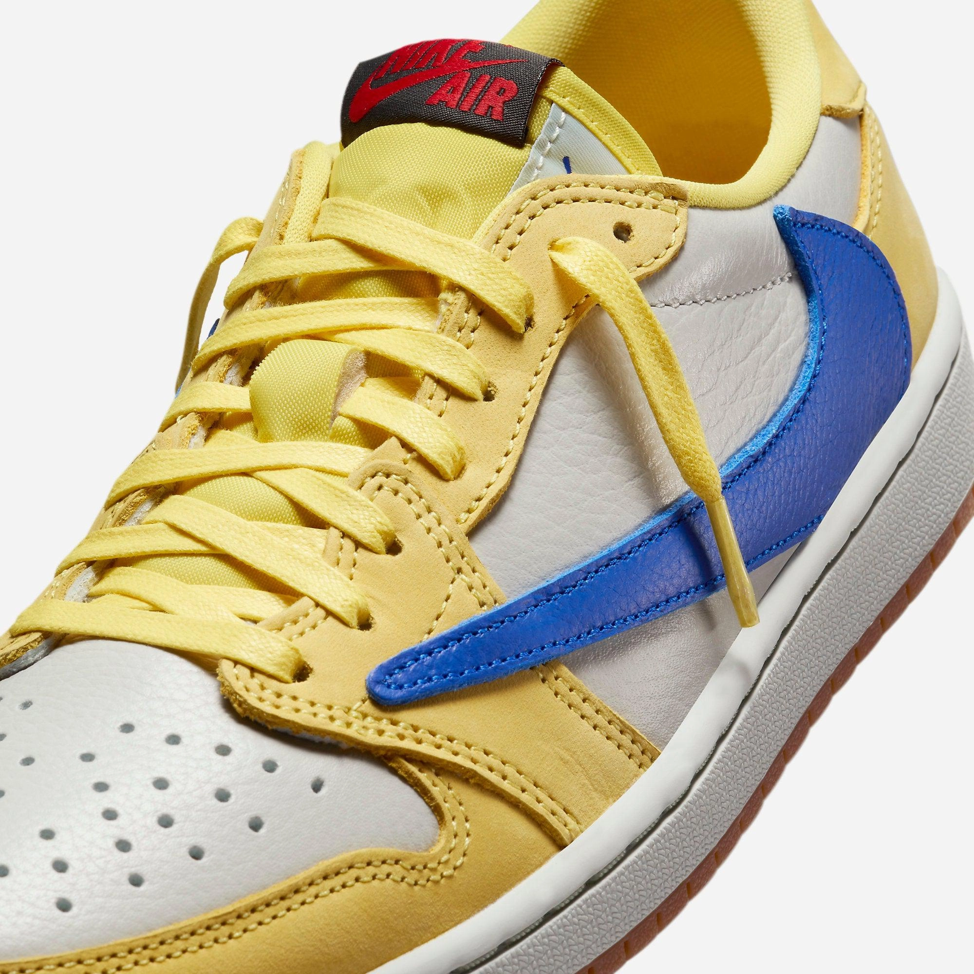 (Women's) Air Jordan 1 Low OG SP x Travis Scott 'Canary / Elkins High School' (2024) DZ4137-700 Air Jordan 1 Original Colorway Shoes