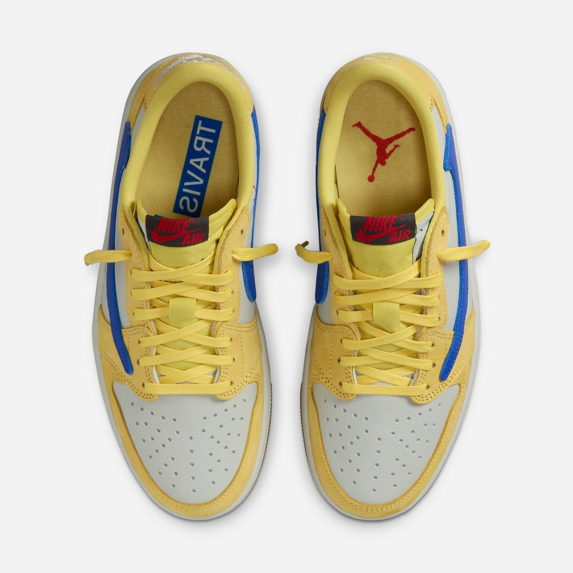 (Women's) Air Jordan 1 Low OG SP x Travis Scott 'Canary / Elkins High School' (2024) DZ4137-700 Air Jordan 1 Original Colorway Shoes