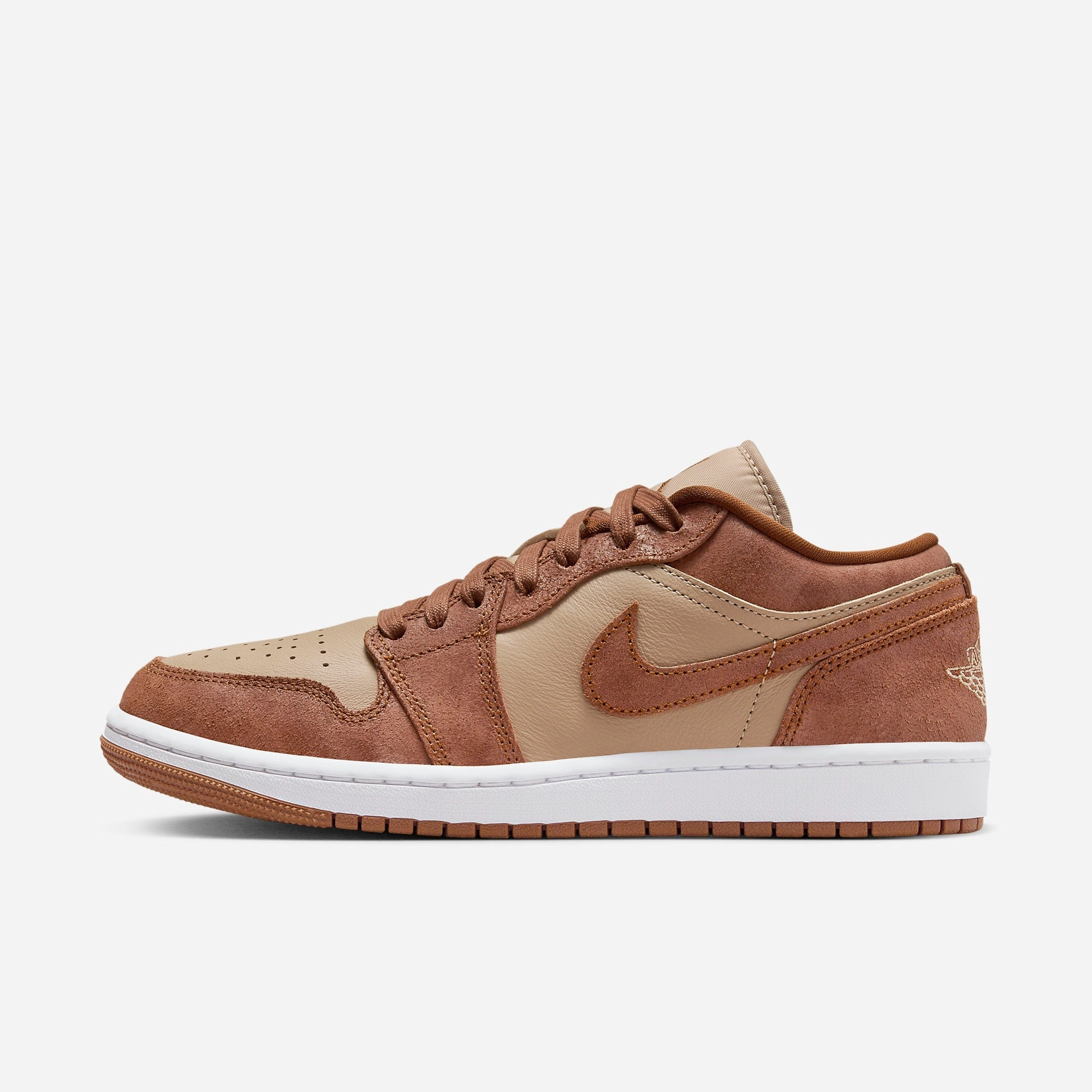 (Women's) Air Jordan 1 Low SE 'Legend Coffee' (2023) FJ3453-200 Authentic Air Jordan 1 in premium leather