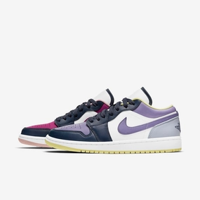 (Women's) Air Jordan 1 Low SE 'Mismatched Magenta' (2021) DJ4342-400 Stylish Air Jordan 1 in classic design